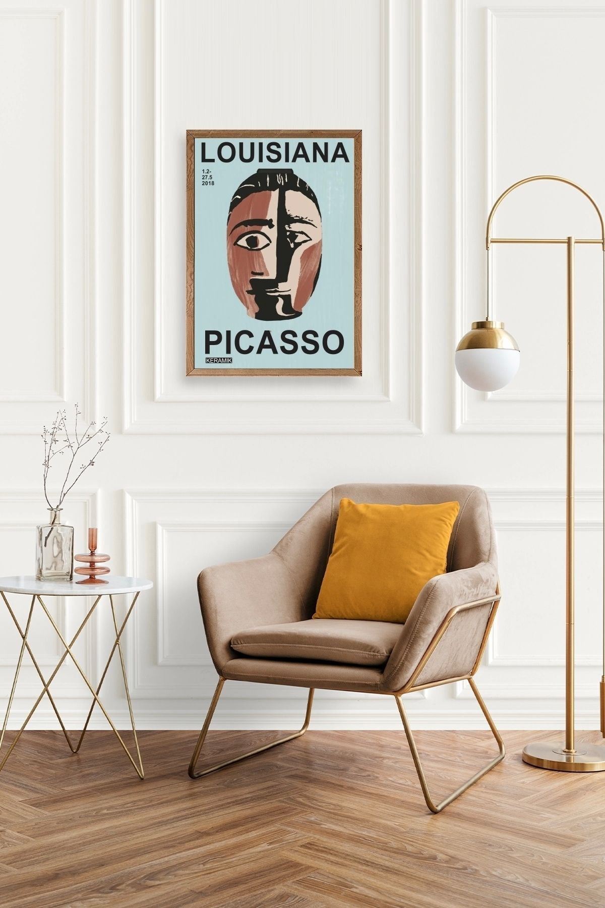 Picasso Ahşap Çerçeveli Tablo 50 x 70