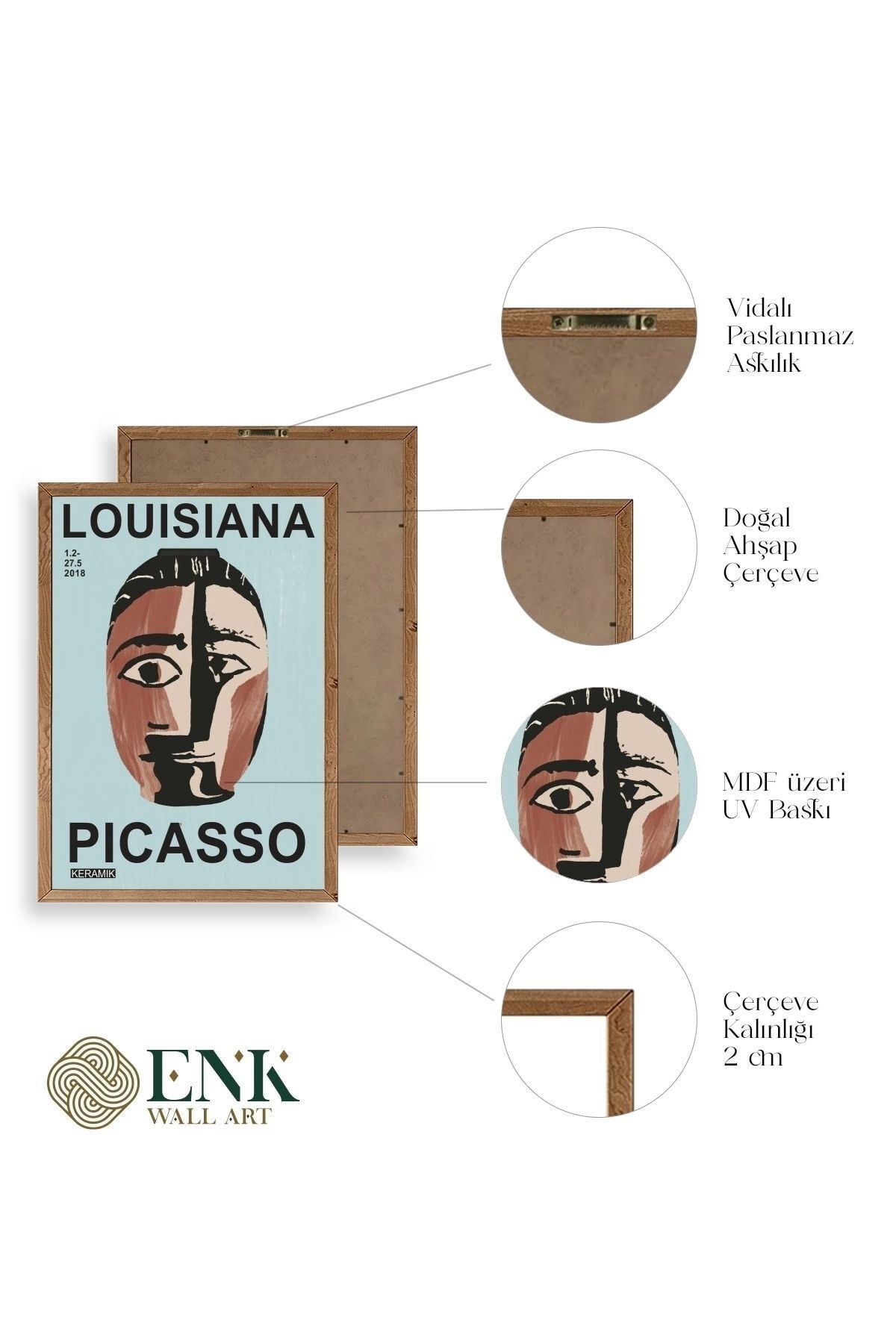 Picasso Ahşap Çerçeveli Tablo 23 x 30