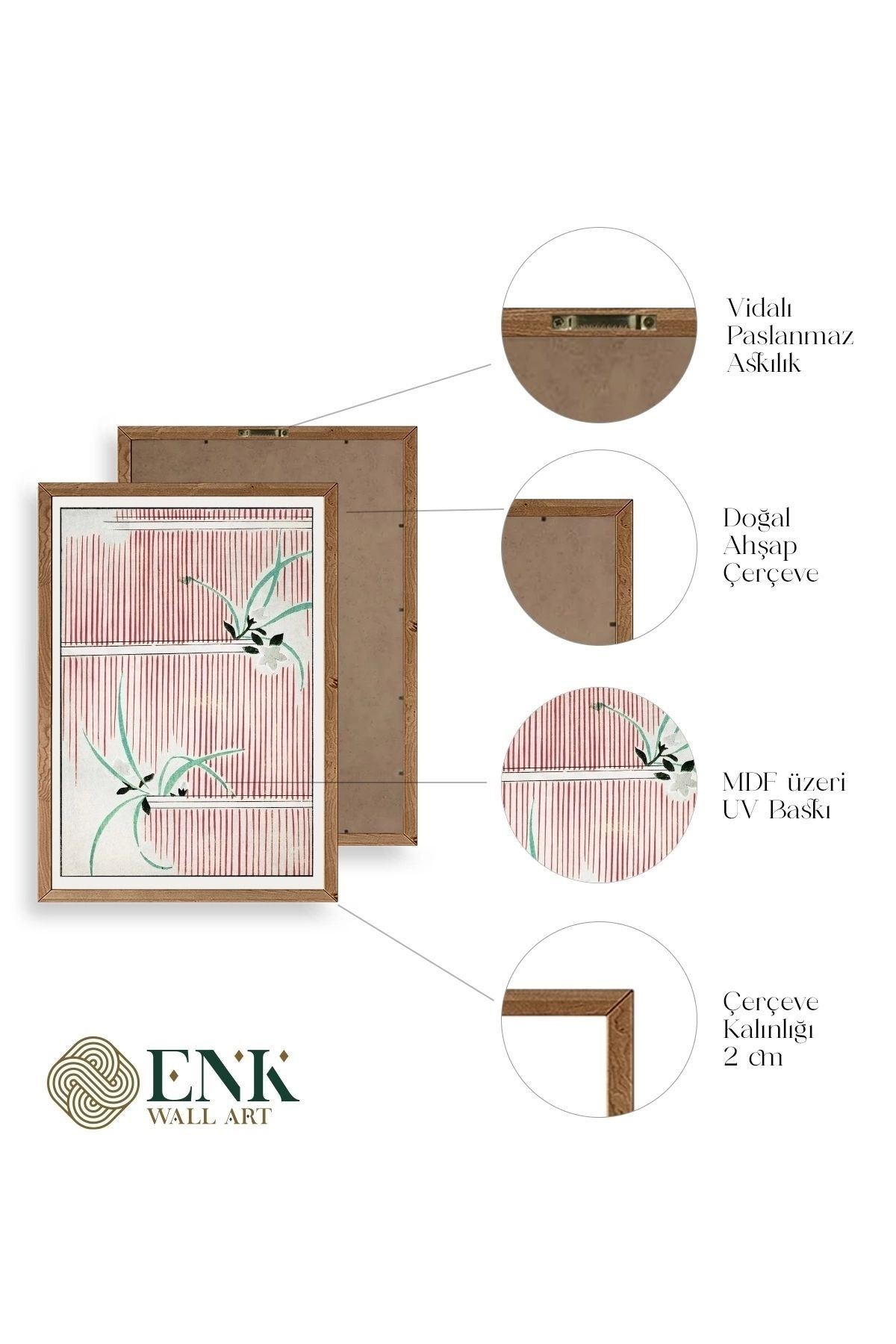 Henri Matisse Monet Ahşap Çerçeveli Tablo 50 x 70