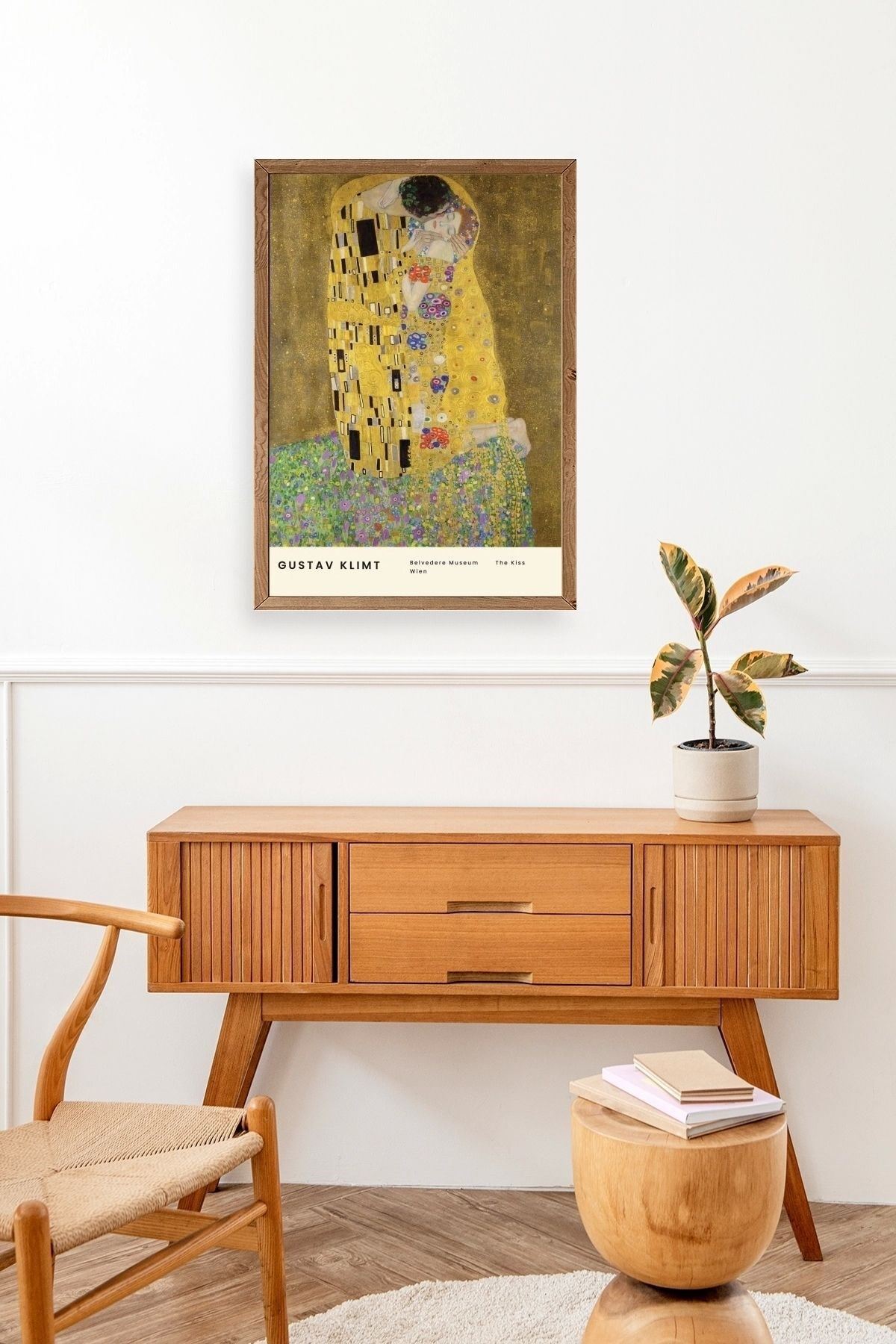 Gustav Klimt Ahşap Çerçeveli Tablo 17 x 23