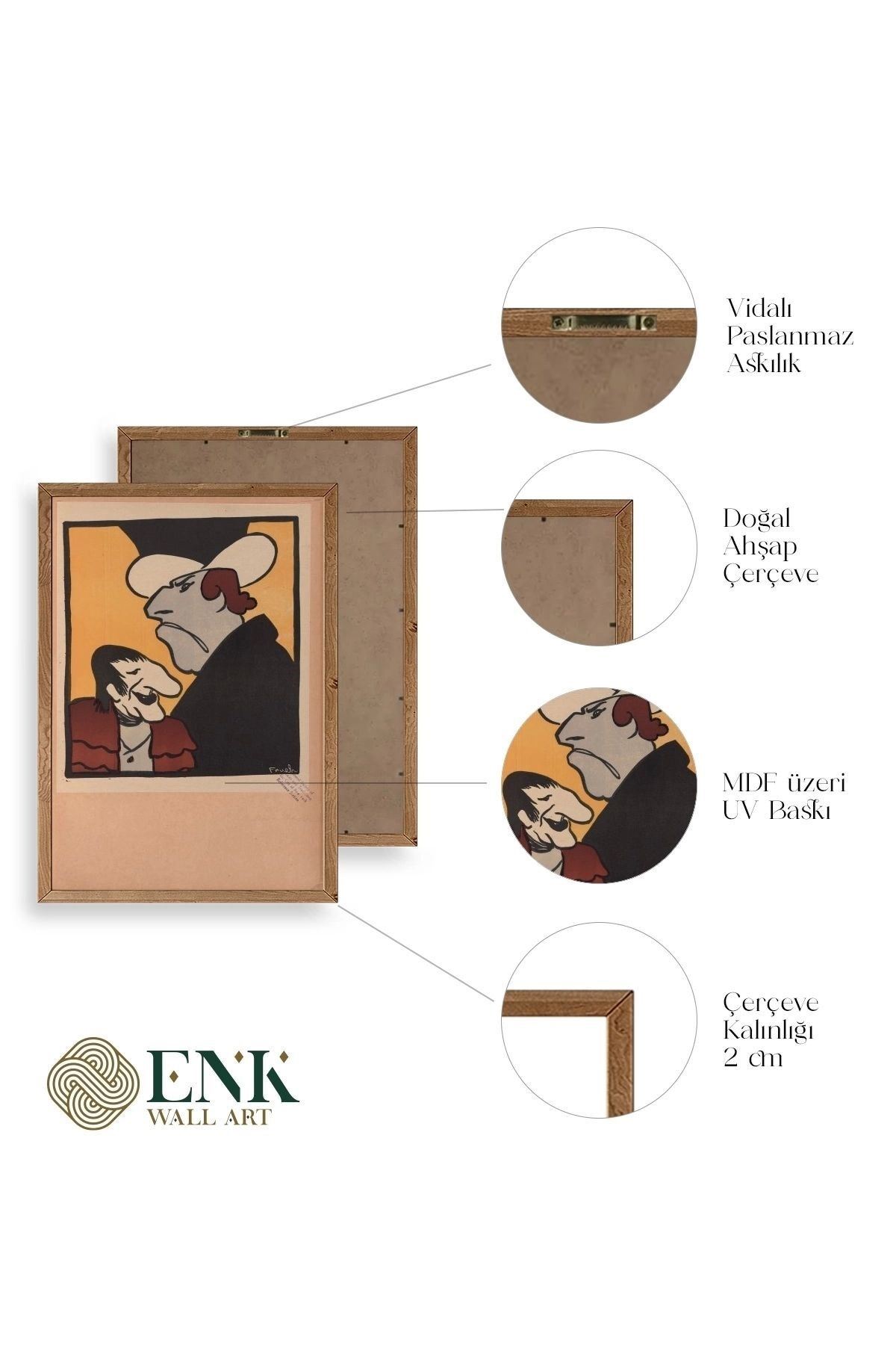 Frueh Ahşap Çerçeveli Tablo 50 x 70