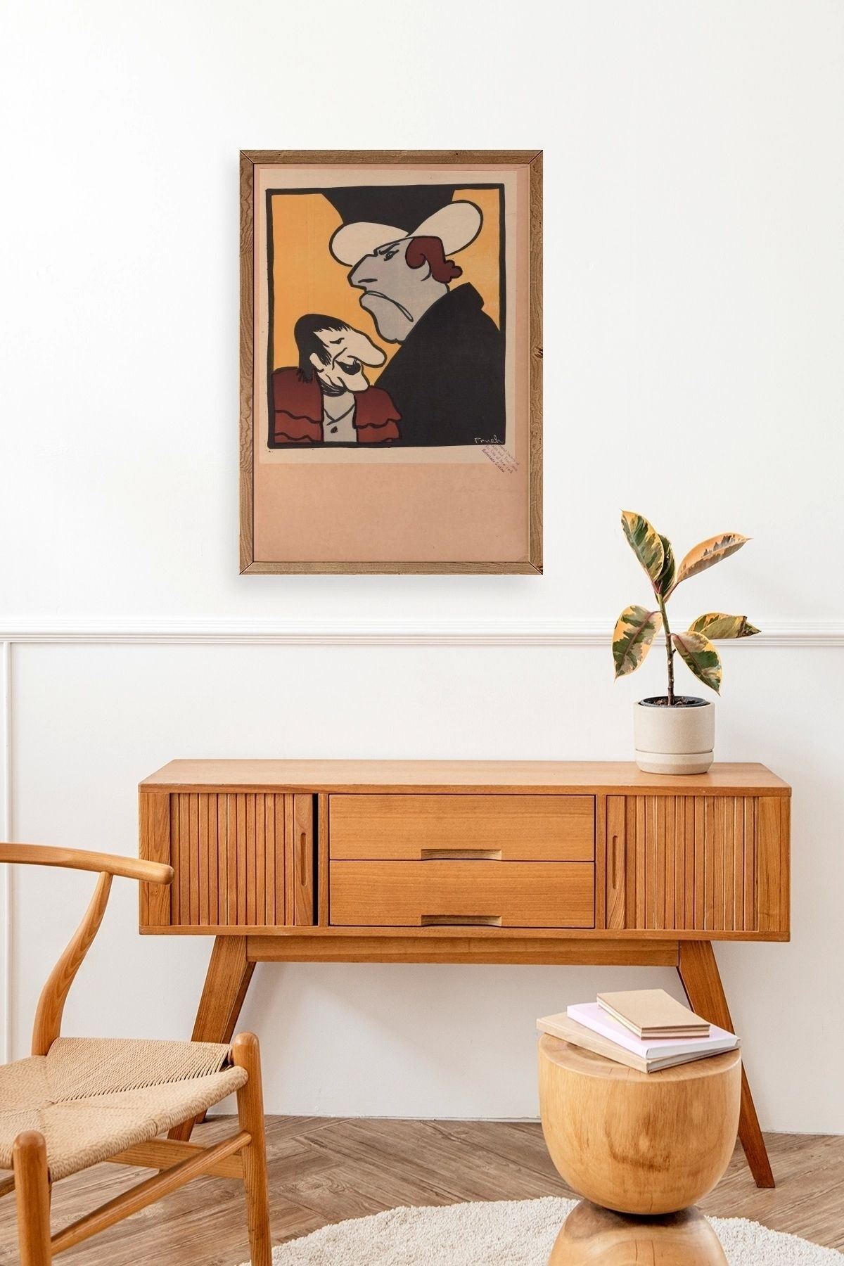 Frueh Ahşap Çerçeveli Tablo 17 x 23