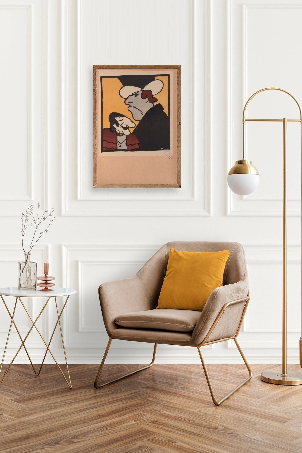 Frueh Ahşap Çerçeveli Tablo 17 x 23