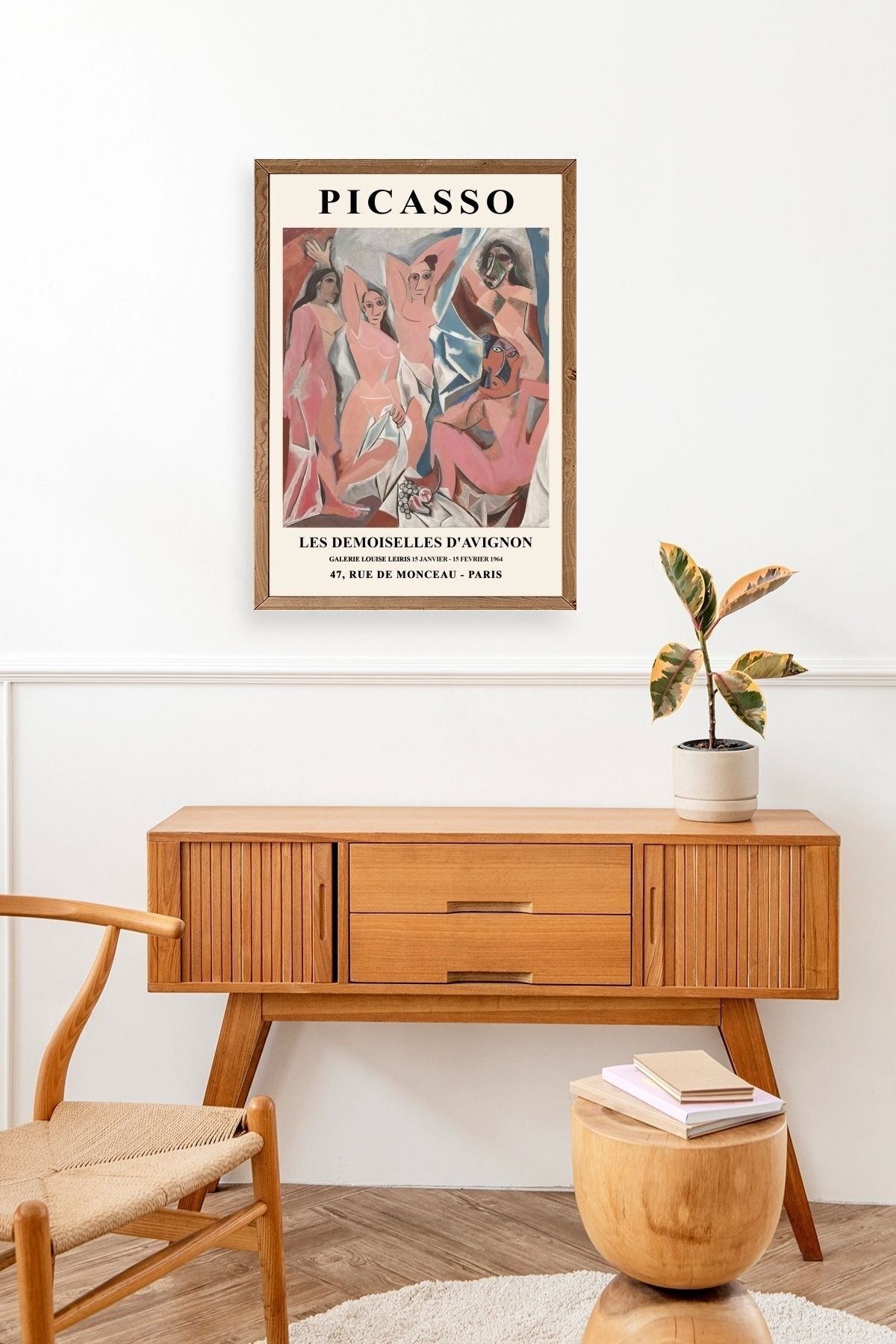 Picasso Ahşap Çerçeveli Tablo 50 x 70