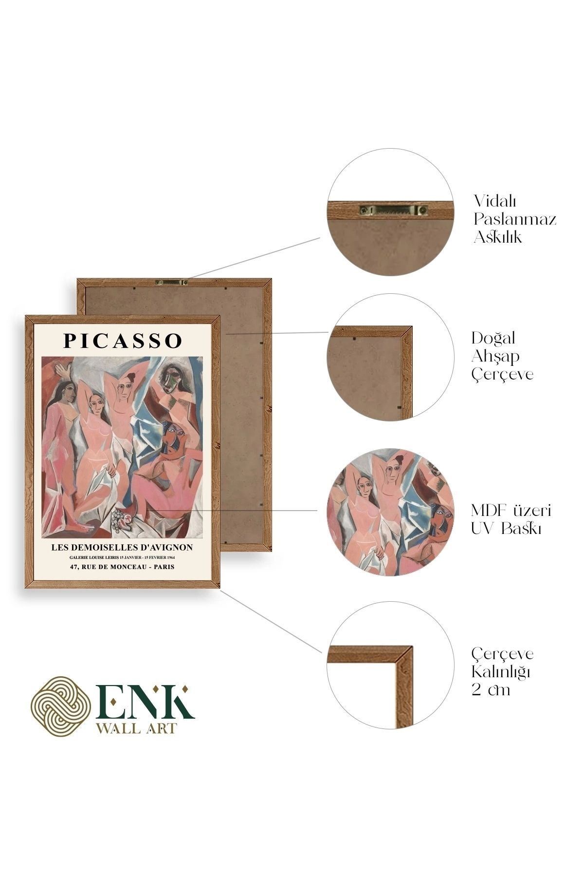 Picasso Ahşap Çerçeveli Tablo 23 x 30