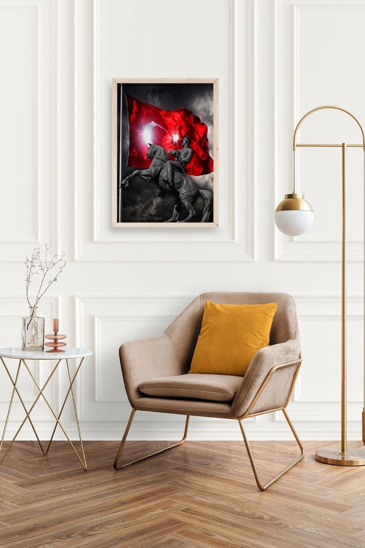 Atatürk Ahşap Çerçeveli Tablo 30 x 42