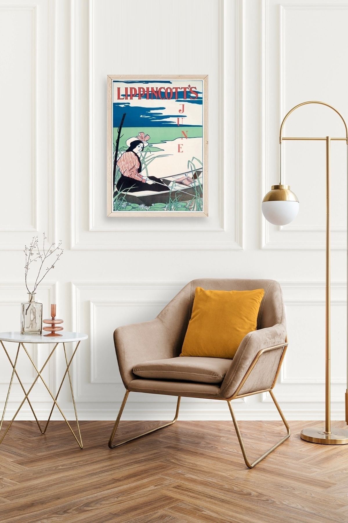 Lippincott's Ahşap Çerçeveli Tablo 30 x 42