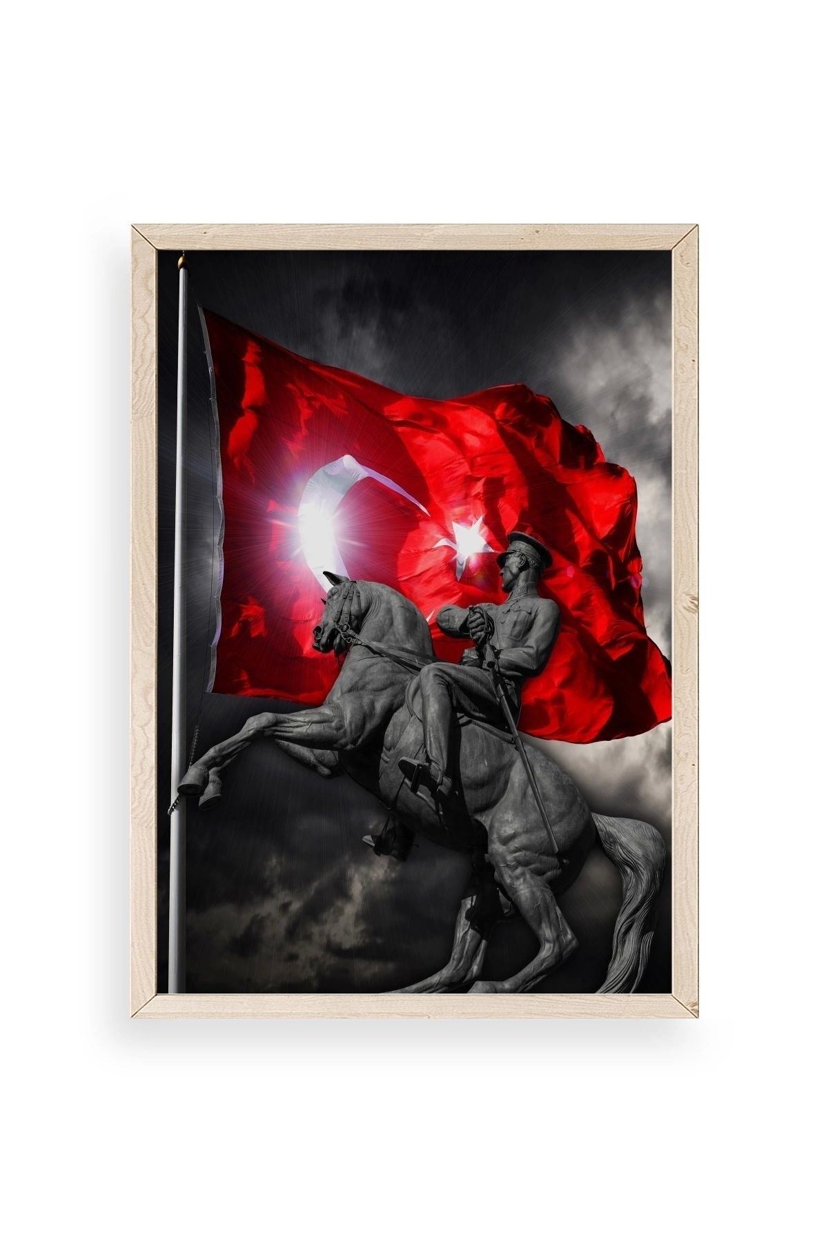Atatürk Ahşap Çerçeveli Tablo 23 x 30