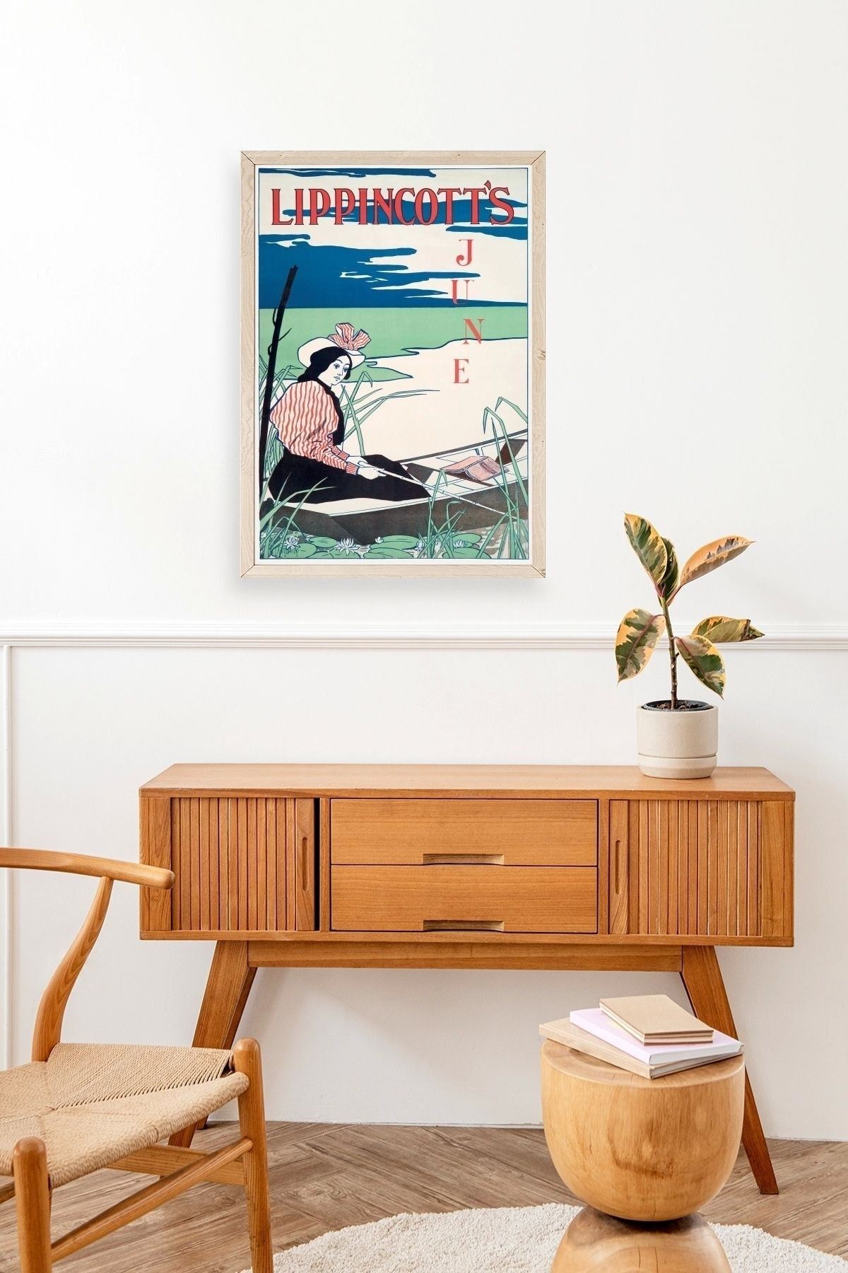 Lippincott's Ahşap Çerçeveli Tablo 17 x 23