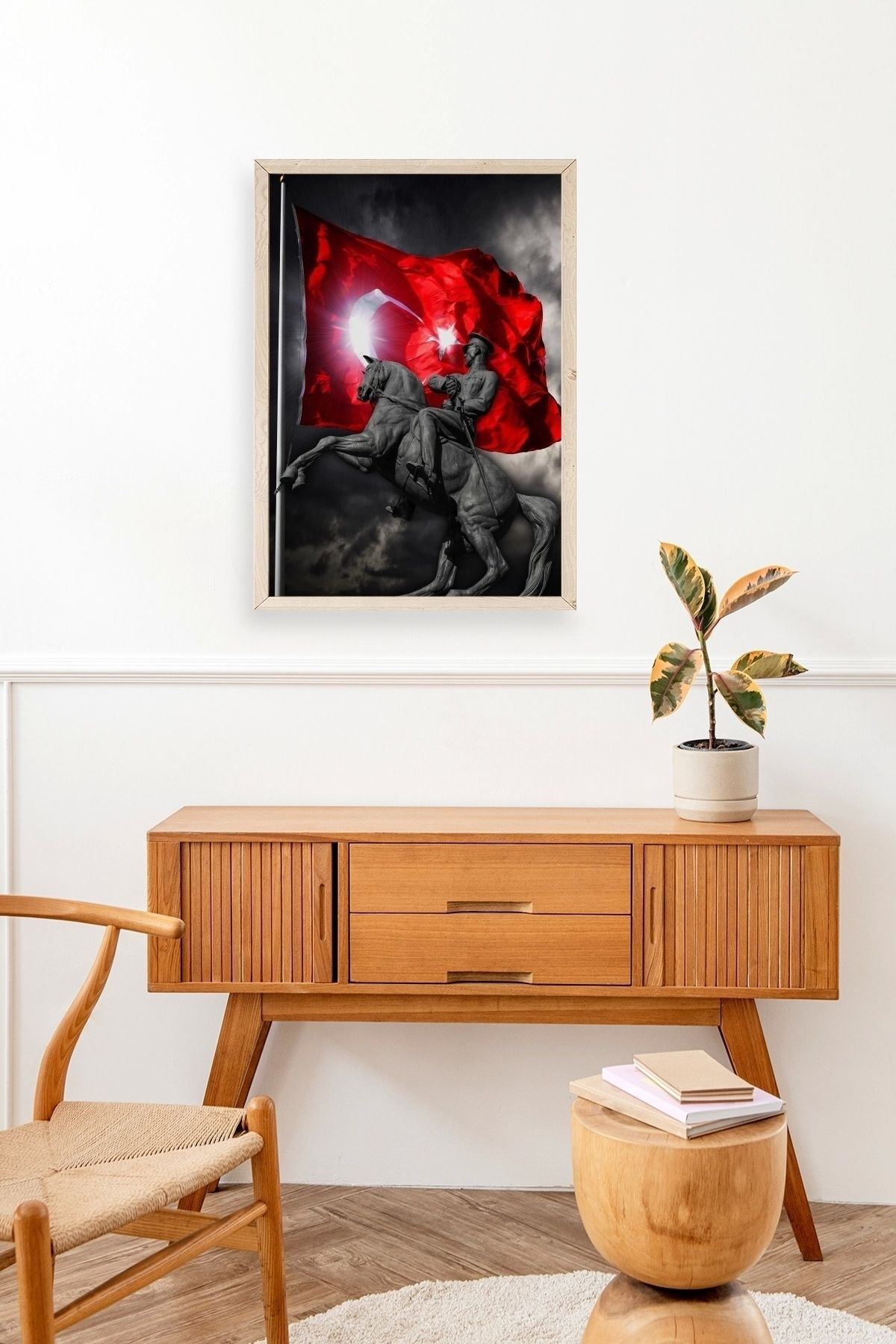 Atatürk Ahşap Çerçeveli Tablo 17 x 23