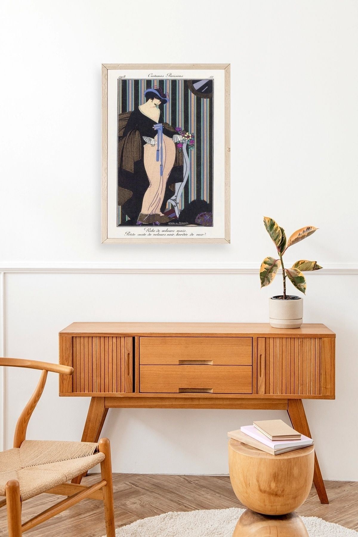 Costume Parisiens Ahşap Çerçeveli Tablo 30 x 42