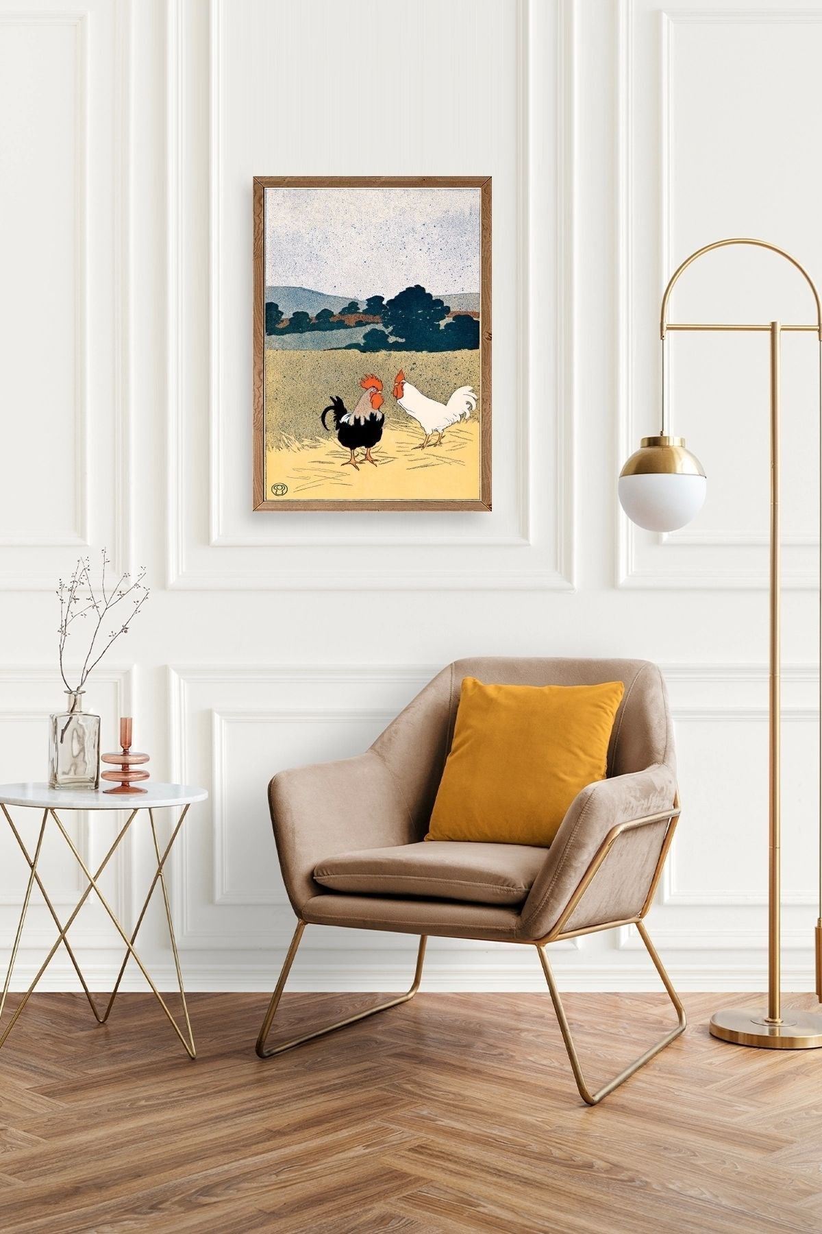 Edward Penfield Ahşap Çerçeveli Tablo 23 x 30