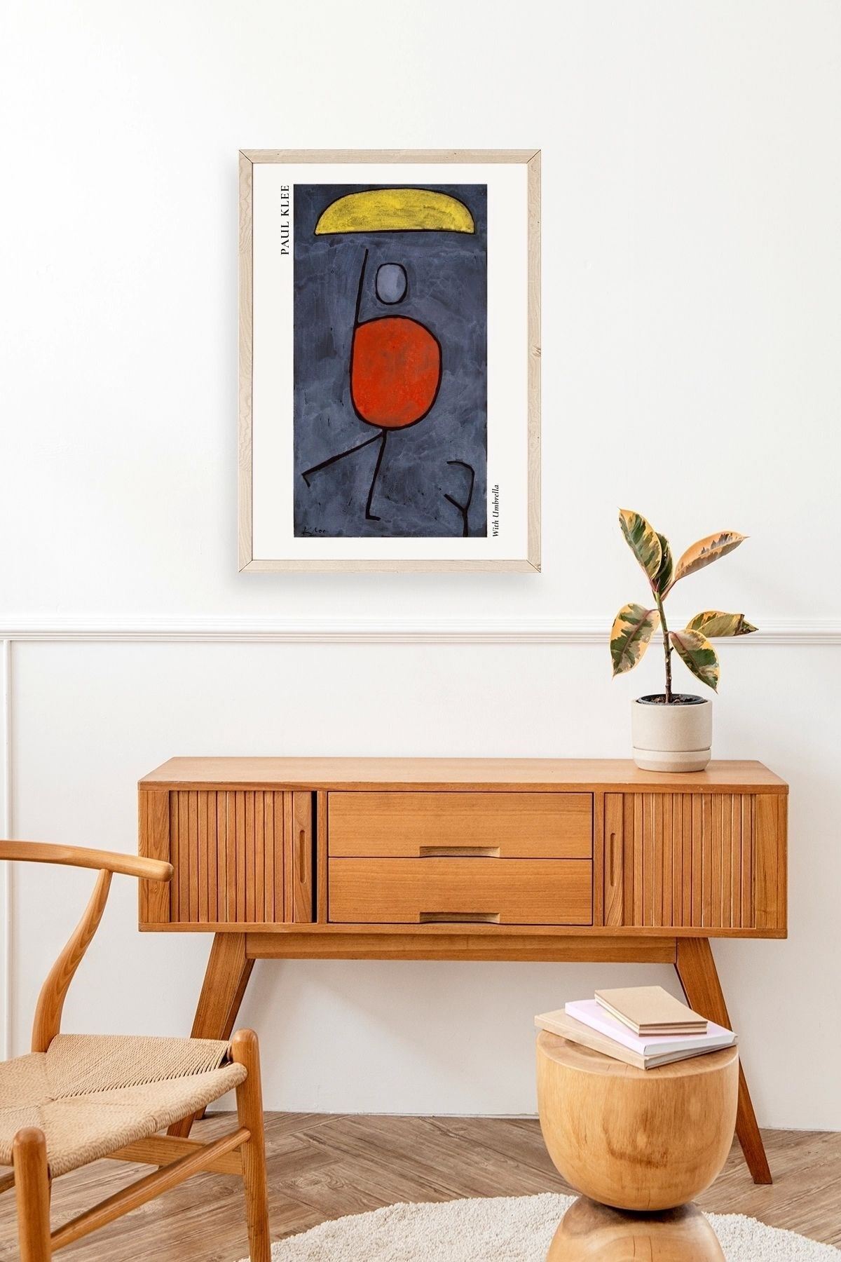 Paul Klee Ahşap Çerçeveli Tablo 17 x 23