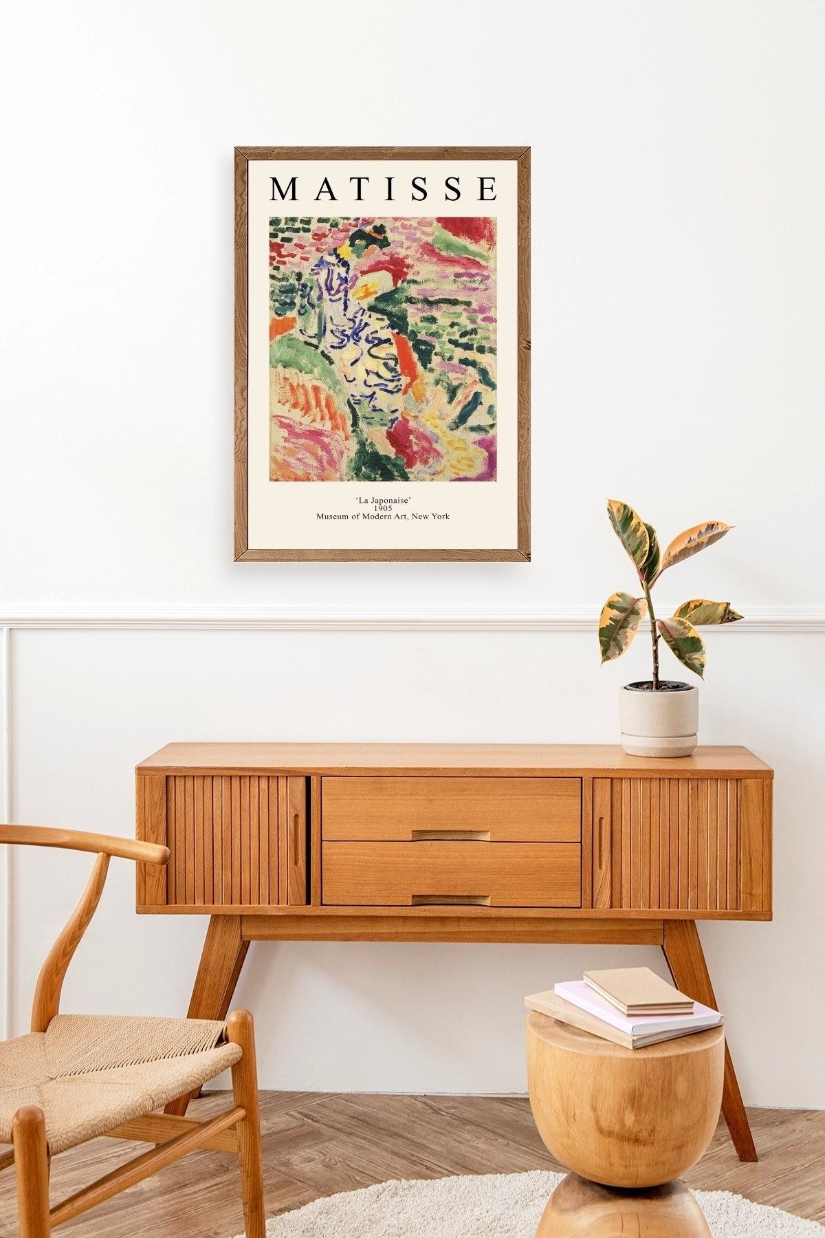 Henri Matisse Ahşap Çerçeveli Tablo 17 x 23