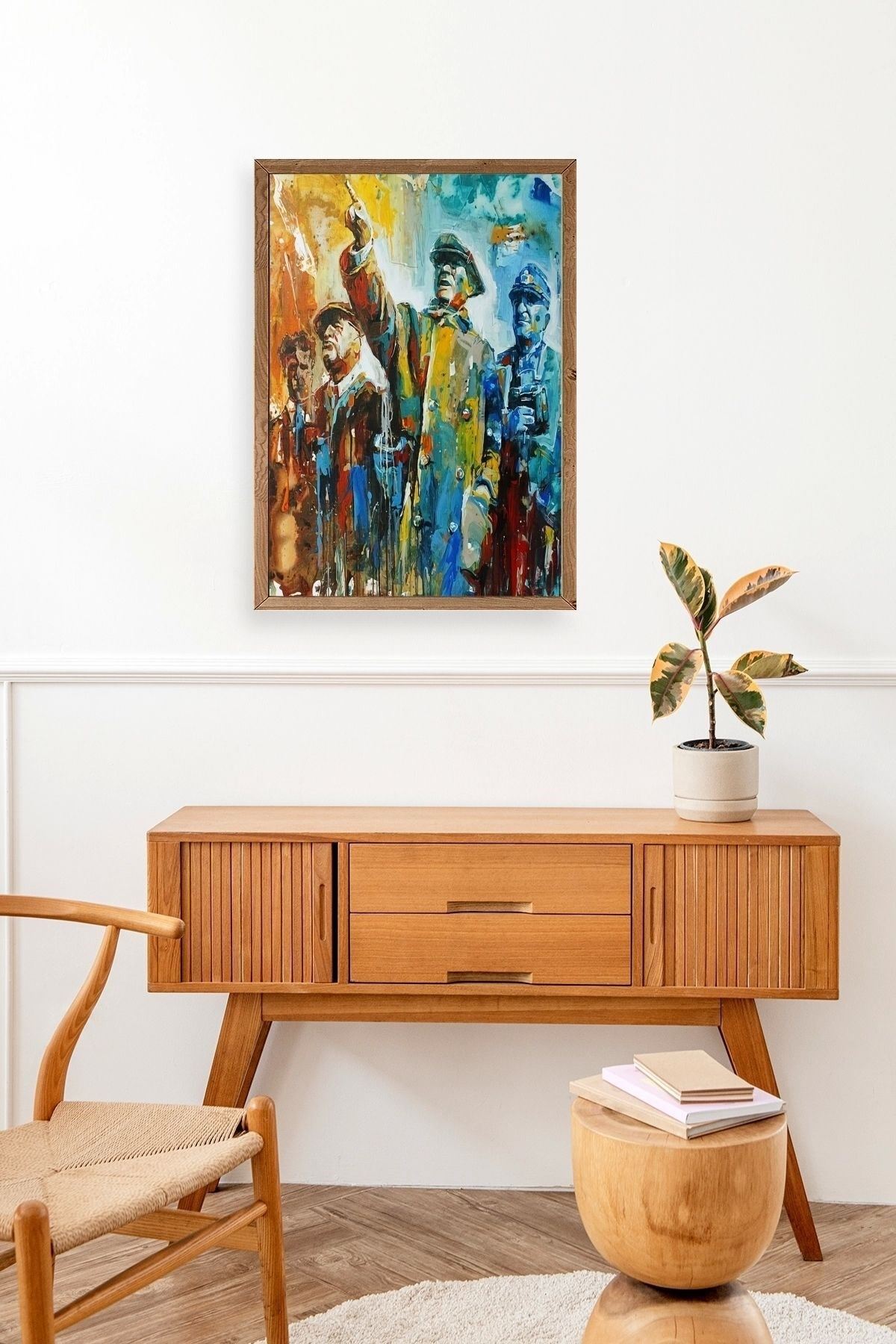 Atatürk Ahşap Çerçeveli Tablo 17 x 23