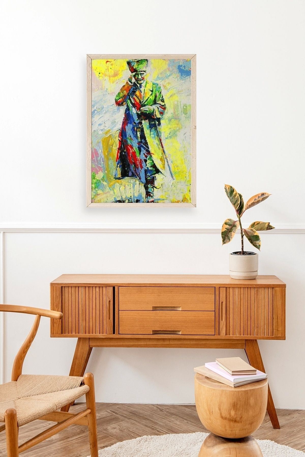 Atatürk Ahşap Çerçeveli Tablo 50 x 70