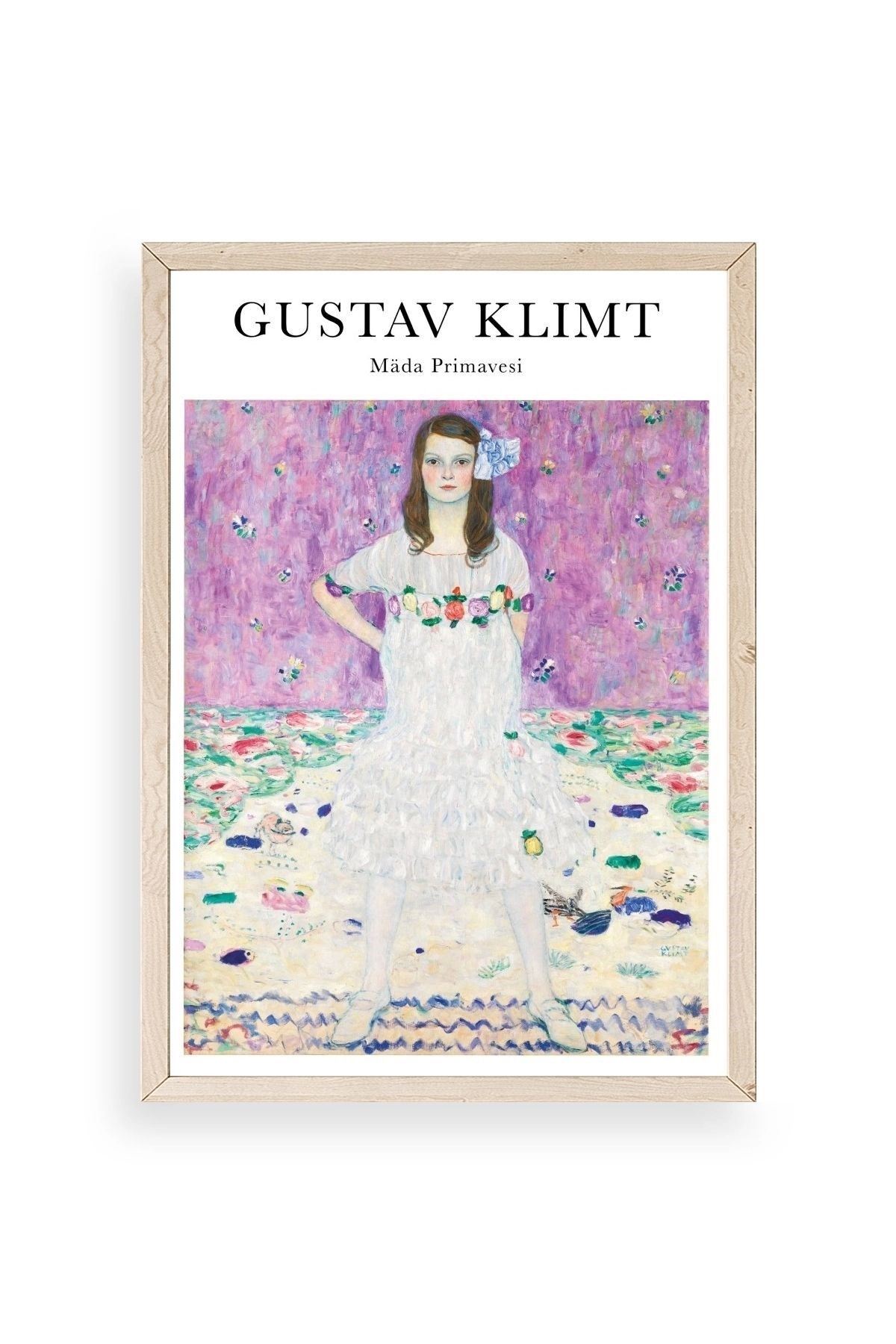 Gustav Klimt Ahşap Çerçeveli Tablo 23 x 30
