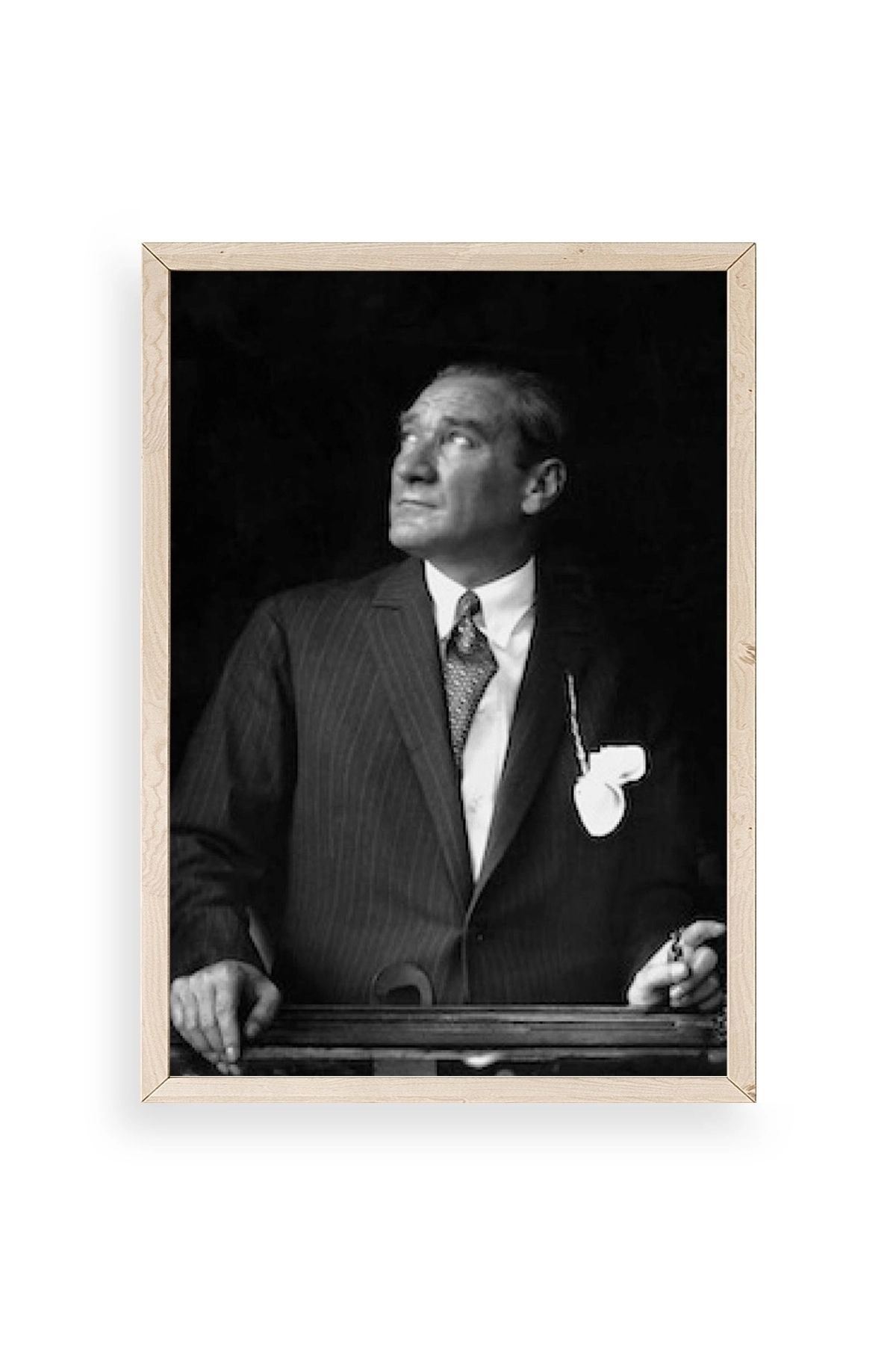 Atatürk Ahşap Çerçeveli Tablo 17 x 23