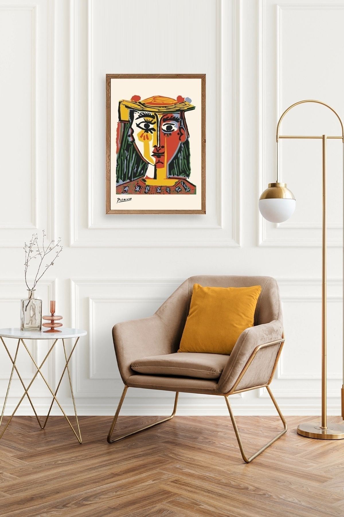 Picasso Ahşap Çerçeveli Tablo 17 x 23