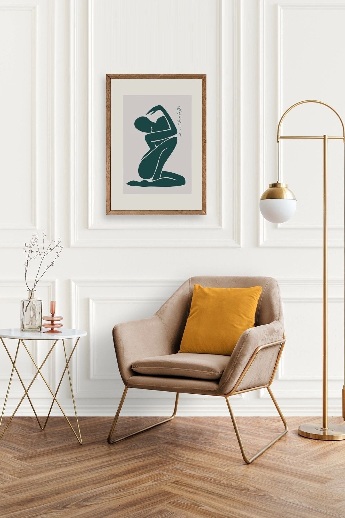 Modern Ahşap Çerçeveli Tablo 50 x 70