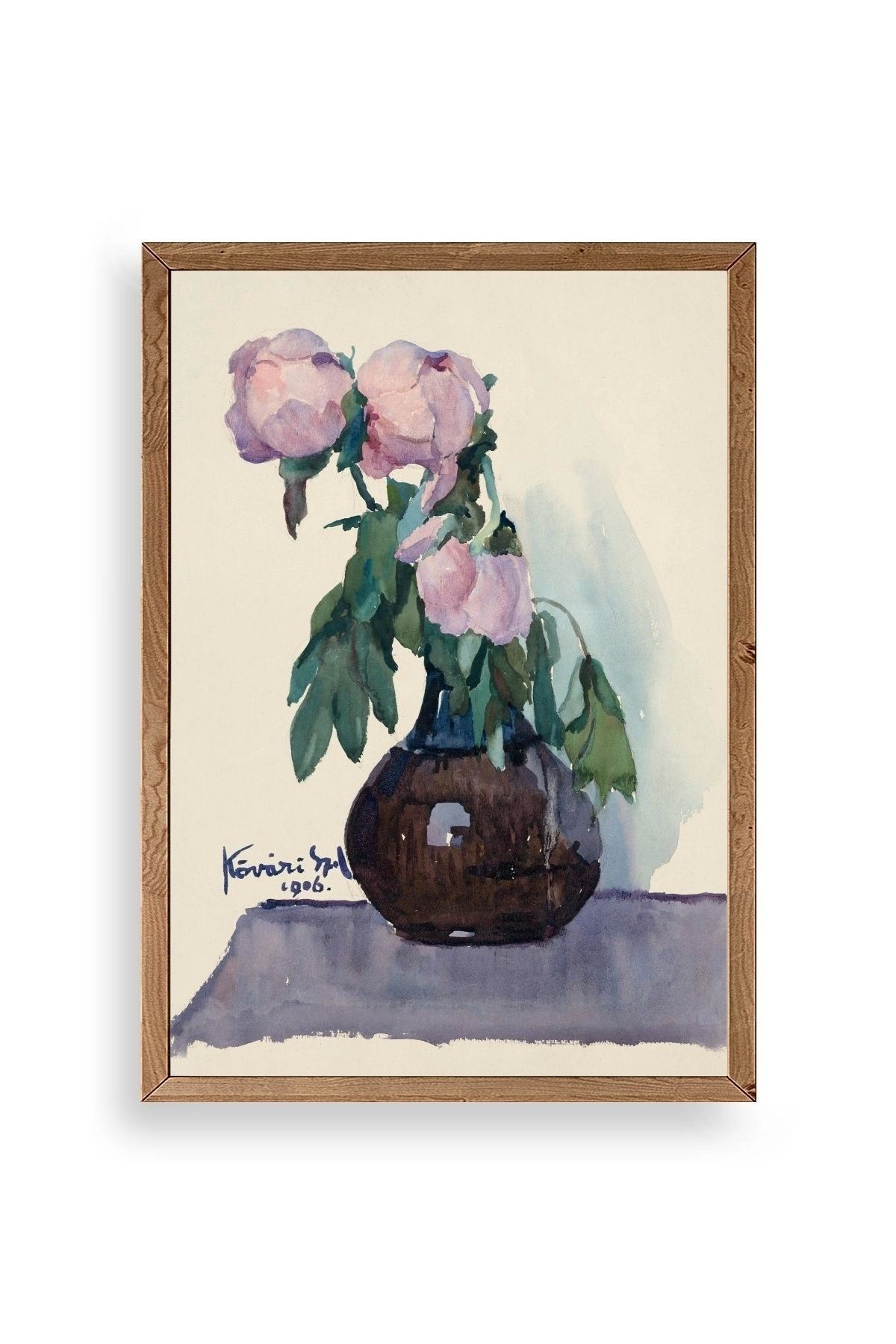 Kövári Ka?marik Ahşap Çerçeveli Tablo 30 x 42