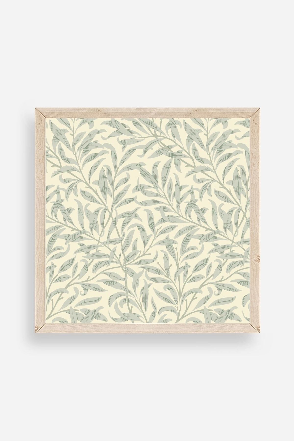 Yaprak Ahşap Çerçeveli Tablo 50 x 50