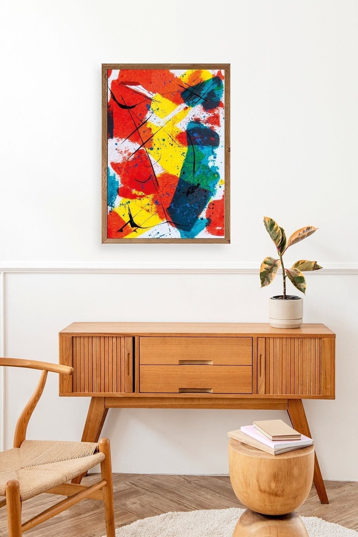 Mordern Ahşap Çerçeveli Tablo 50 x 70