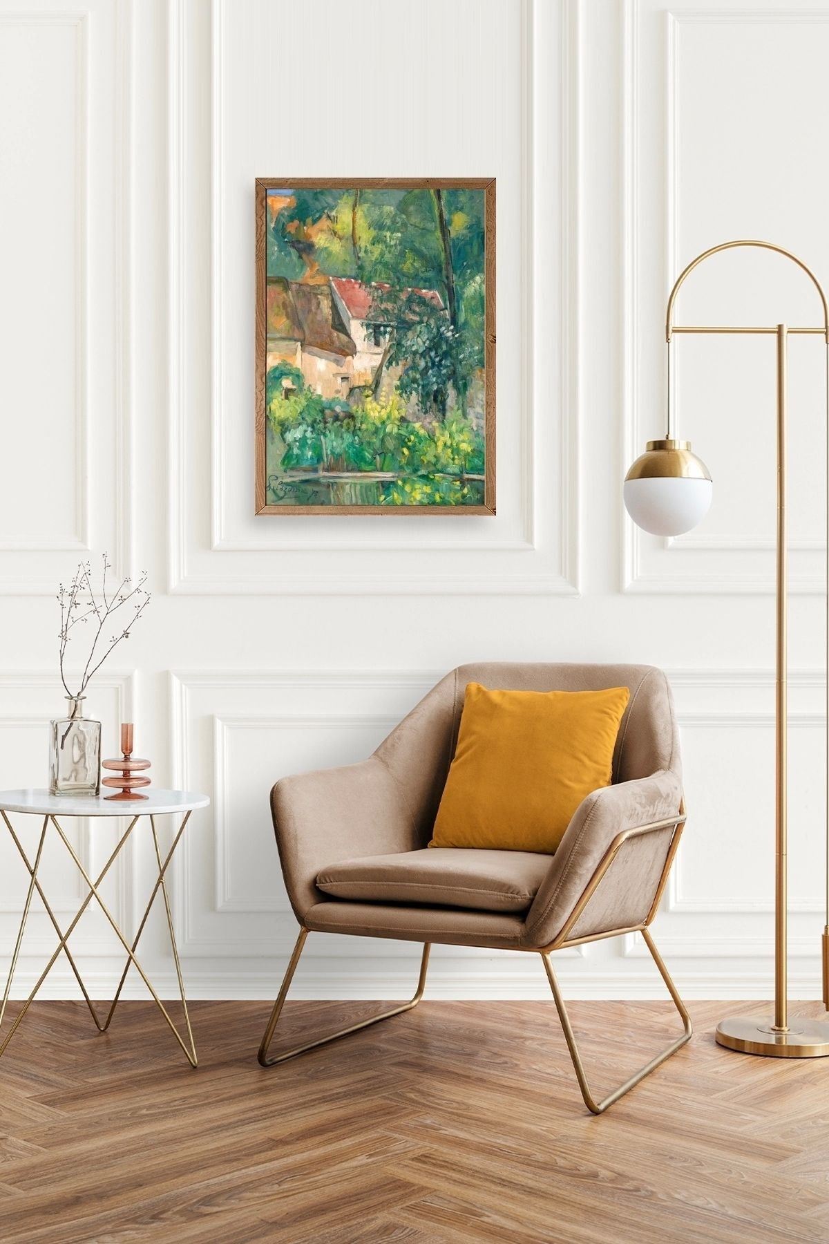 Paul Cezenne Kalender Ahşap Çerçeveli Tablo 23 x 30