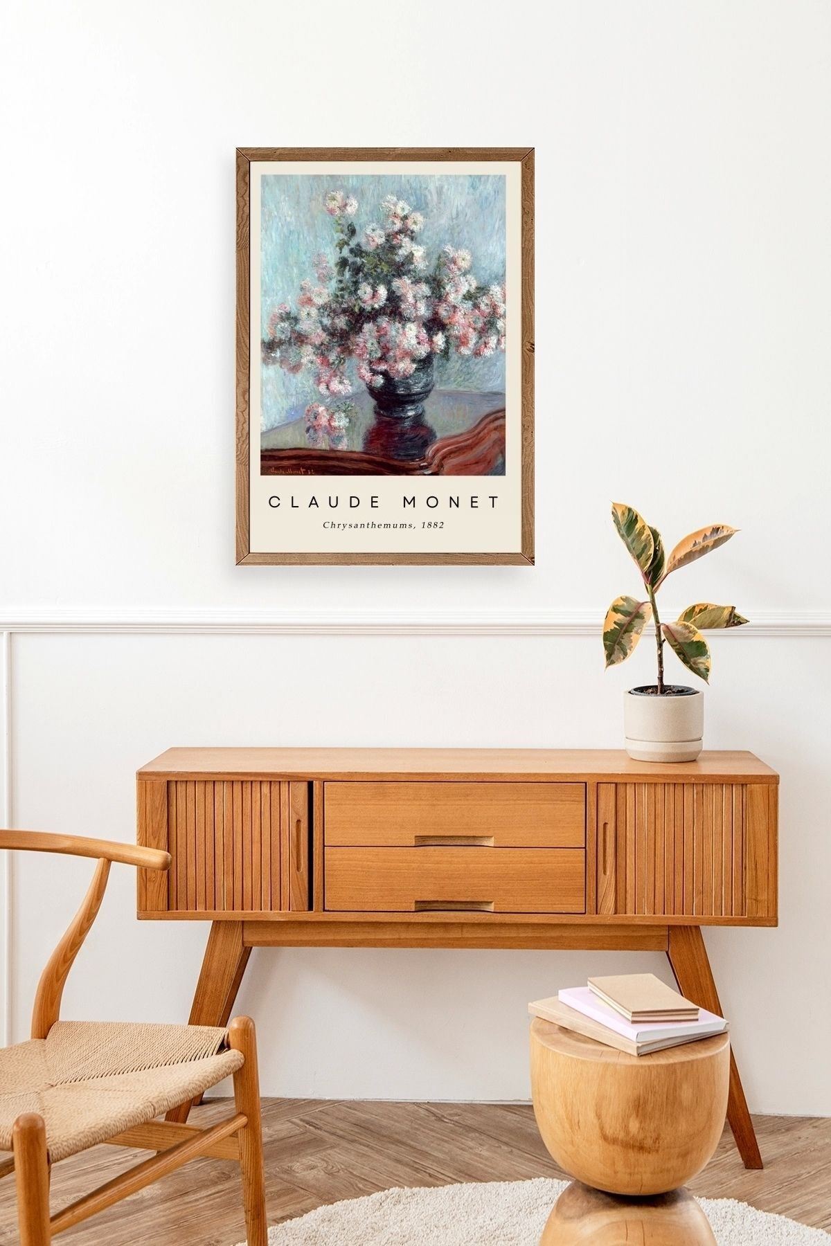 Claude Monet Ahşap Çerçeveli Tablo 50 x 70