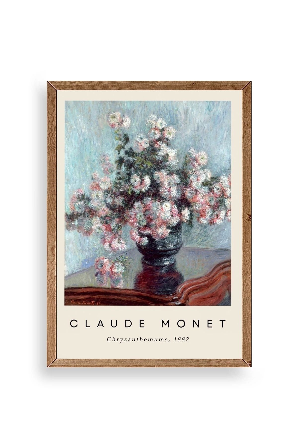 Claude Monet Ahşap Çerçeveli Tablo 17 x 23