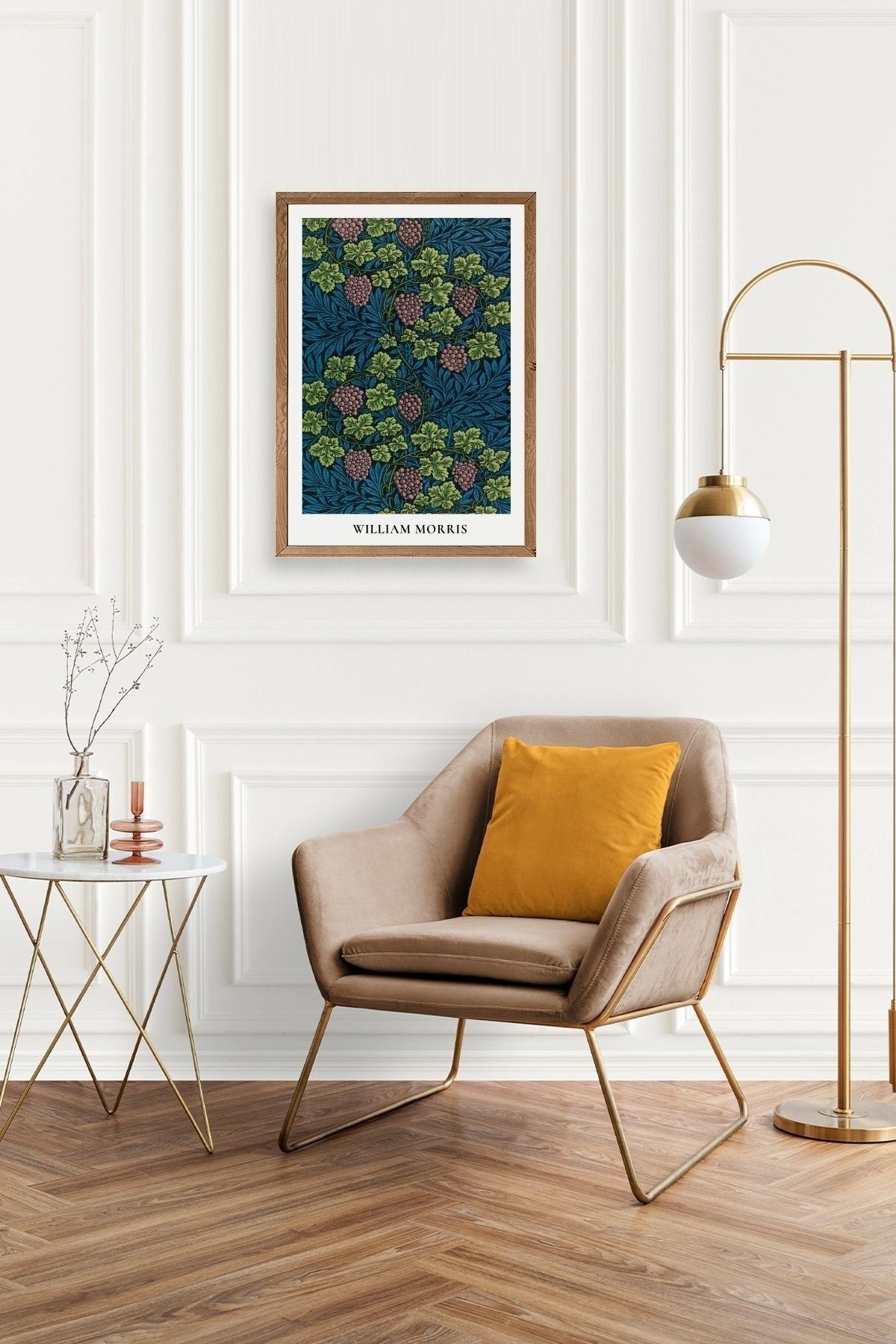 William Morris Ahşap Çerçeveli Tablo 23 x 30