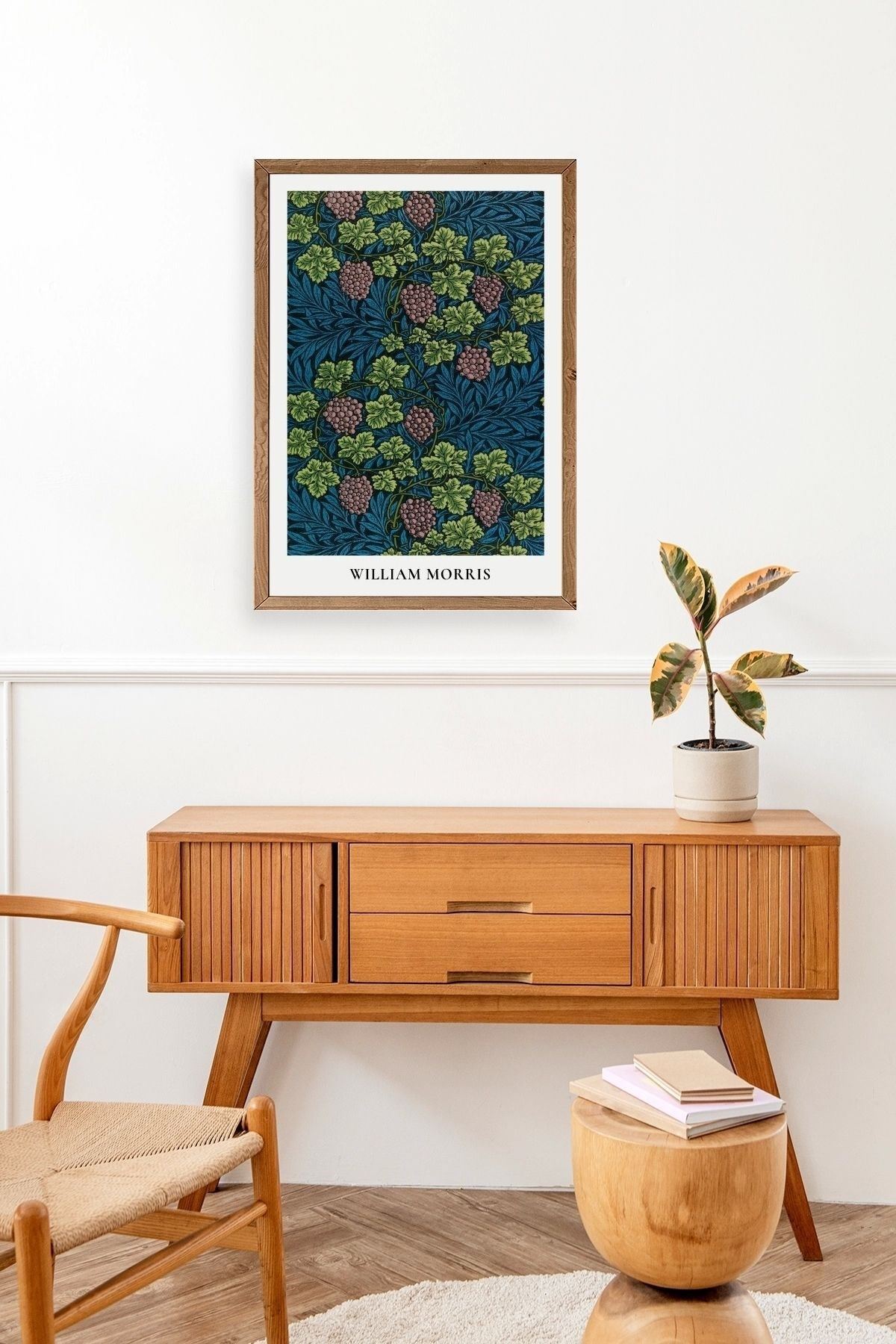 William Morris Ahşap Çerçeveli Tablo 23 x 30