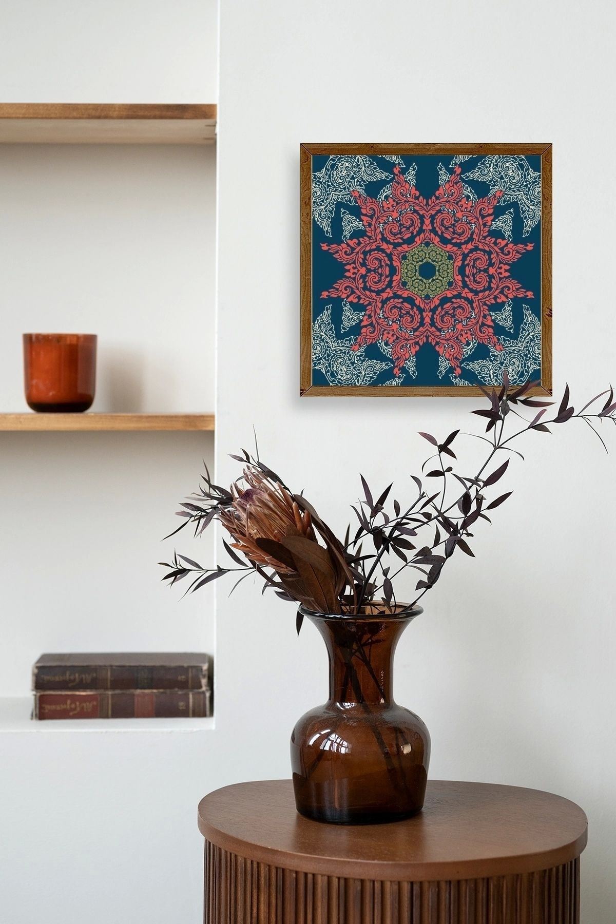 Motif Ahşap Çerçeveli Tablo 42 x 42