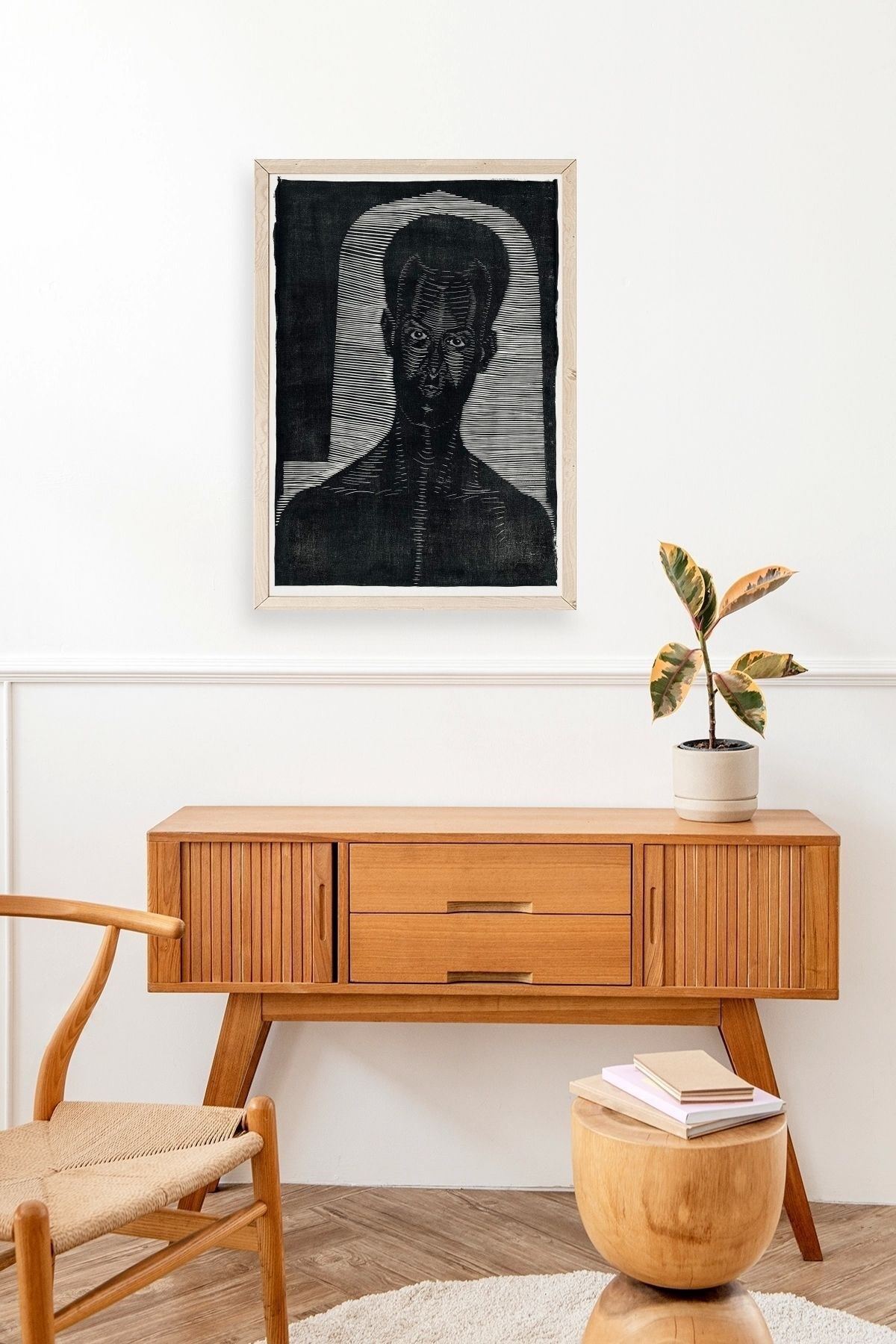 Samuel Jessurun Ahşap Çerçeveli Tablo 50 x 70