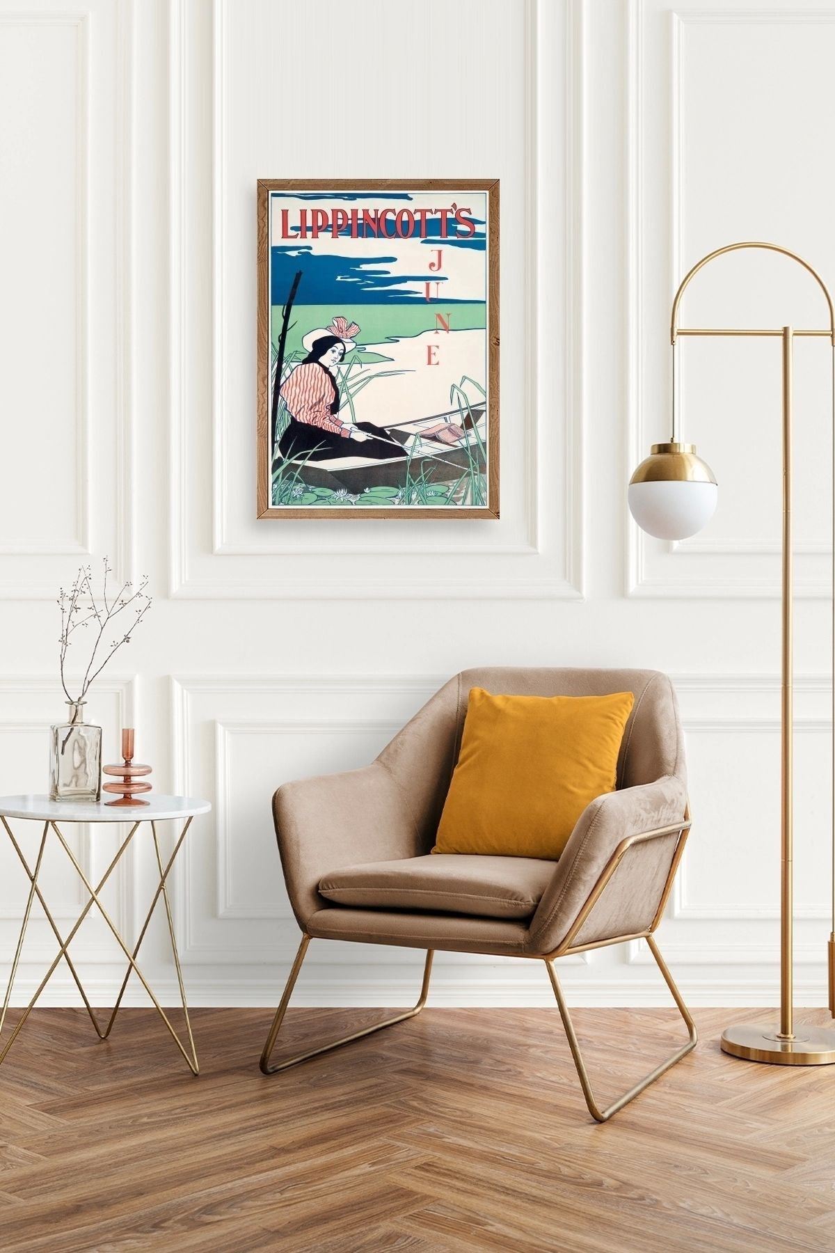 Lippincott's Ahşap Çerçeveli Tablo 30 x 42