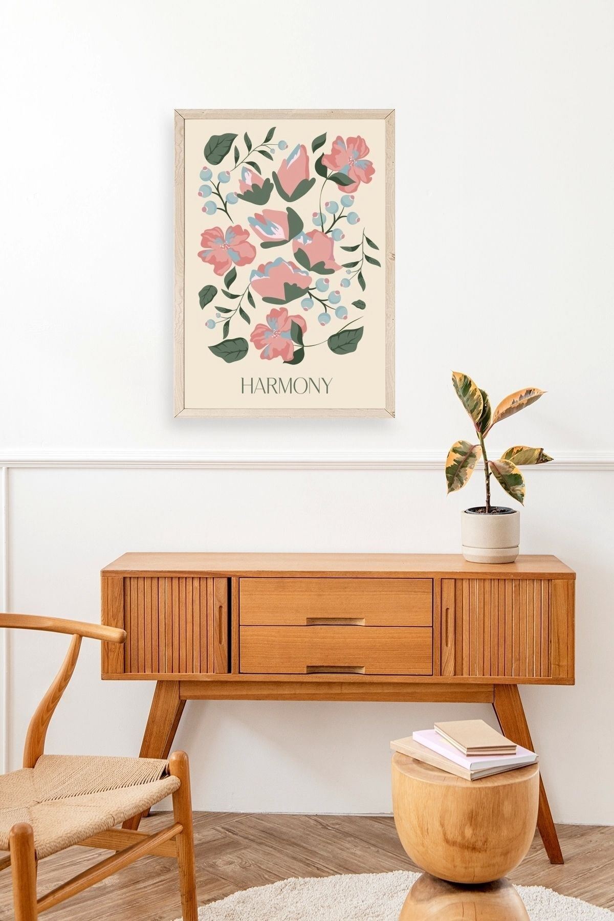 Harmony Ahşap Çerçeveli Tablo 17 x 23