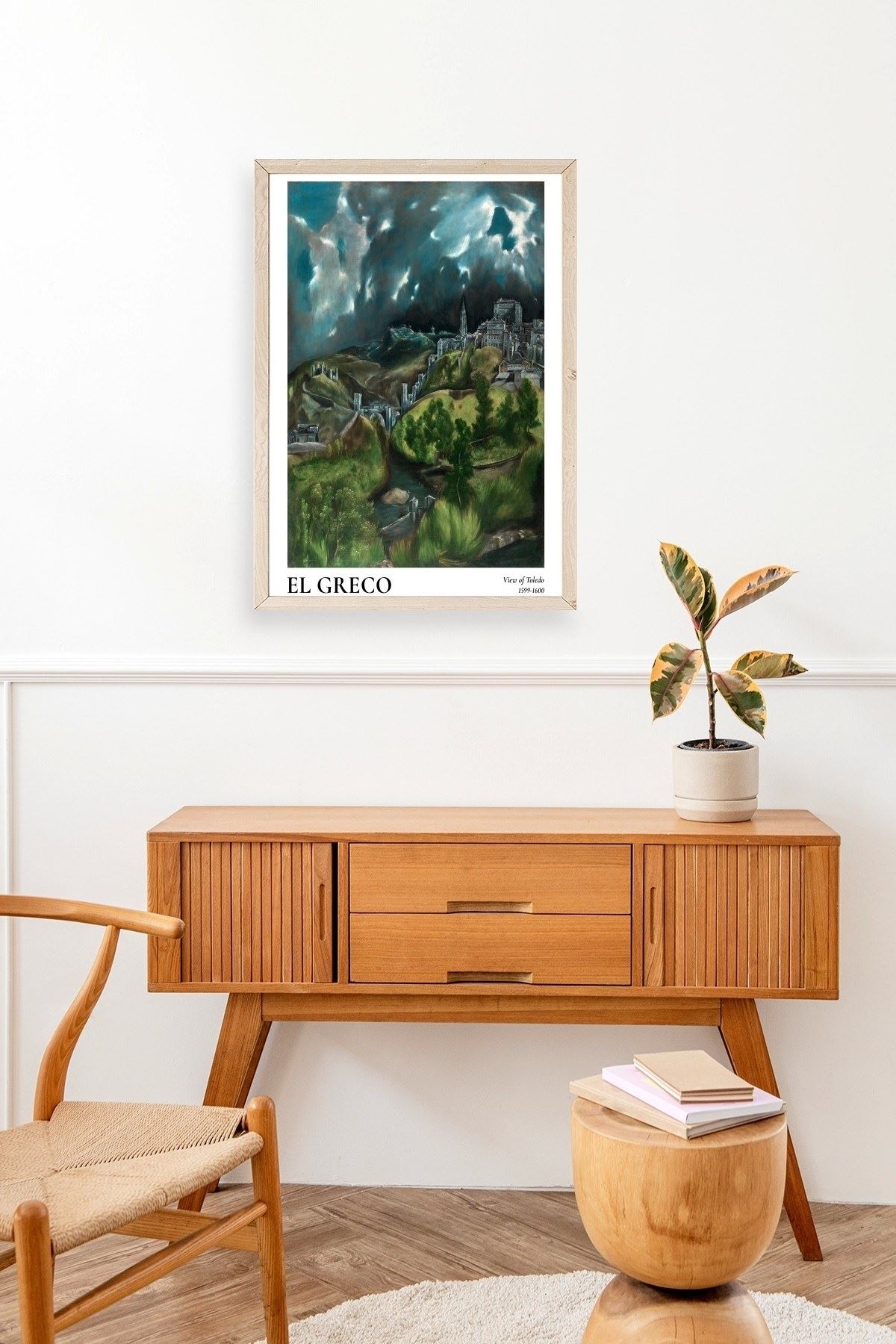 El Greco Ahşap Çerçeveli Tablo 30 x 42