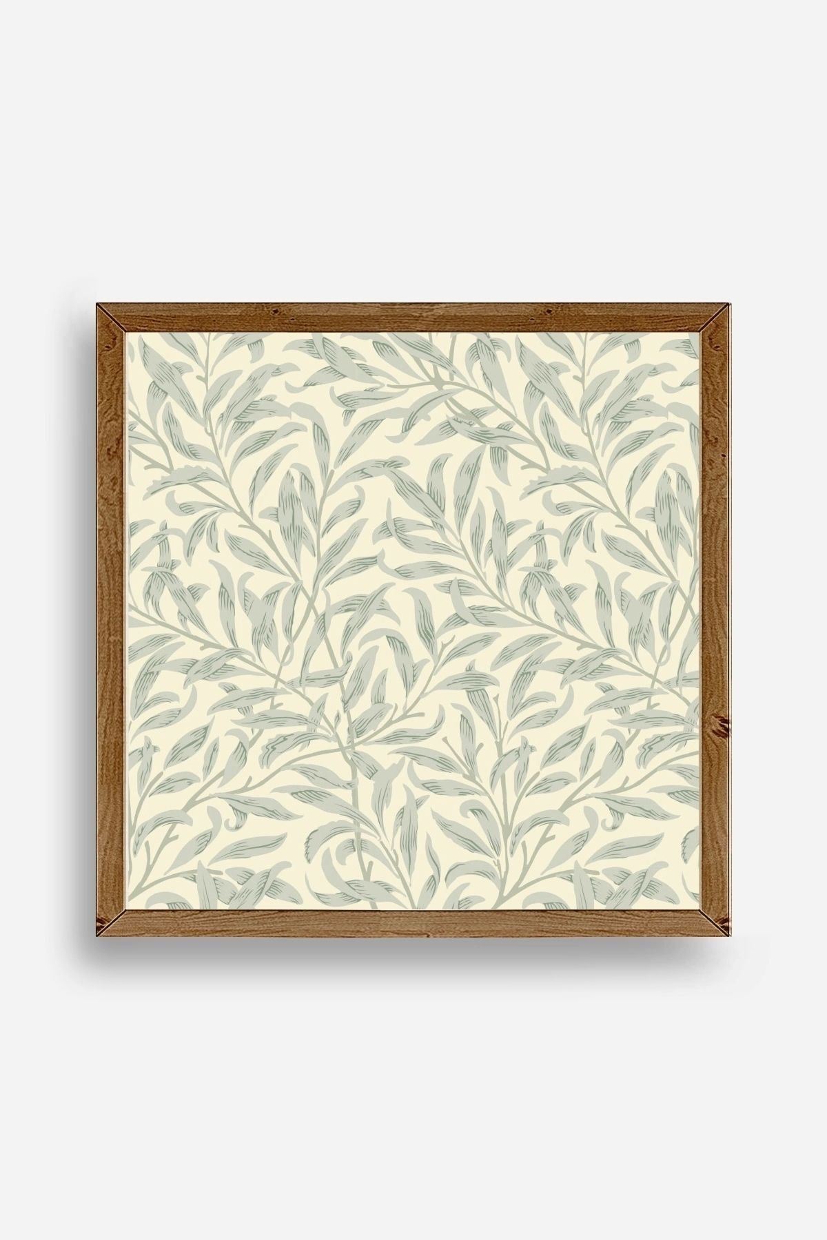 Yaprak Ahşap Çerçeveli Tablo 50 x 50