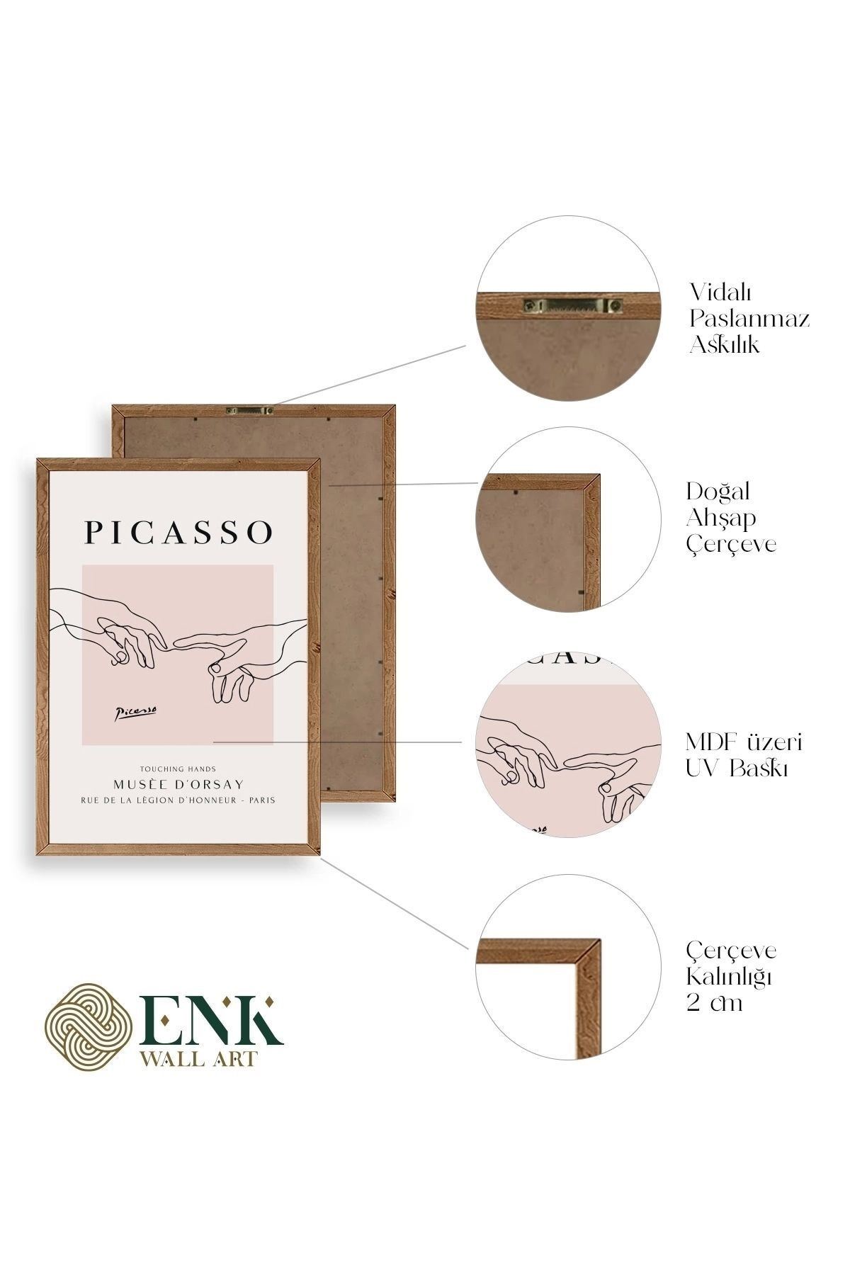 Picasso Ahşap Çerçeveli Tablo 30 x 42