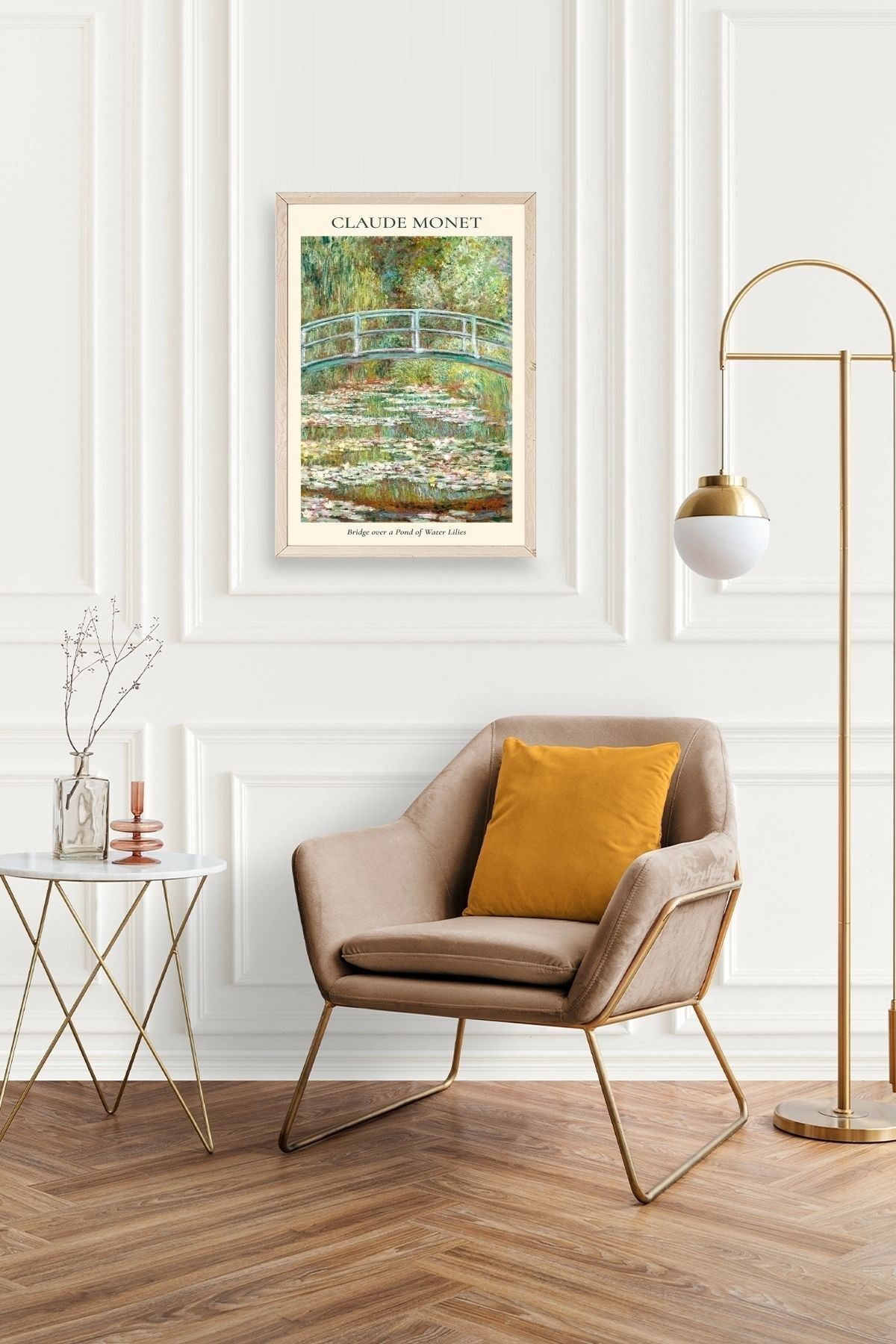 Claude Monet Ahşap Çerçeveli Tablo 30 x 42