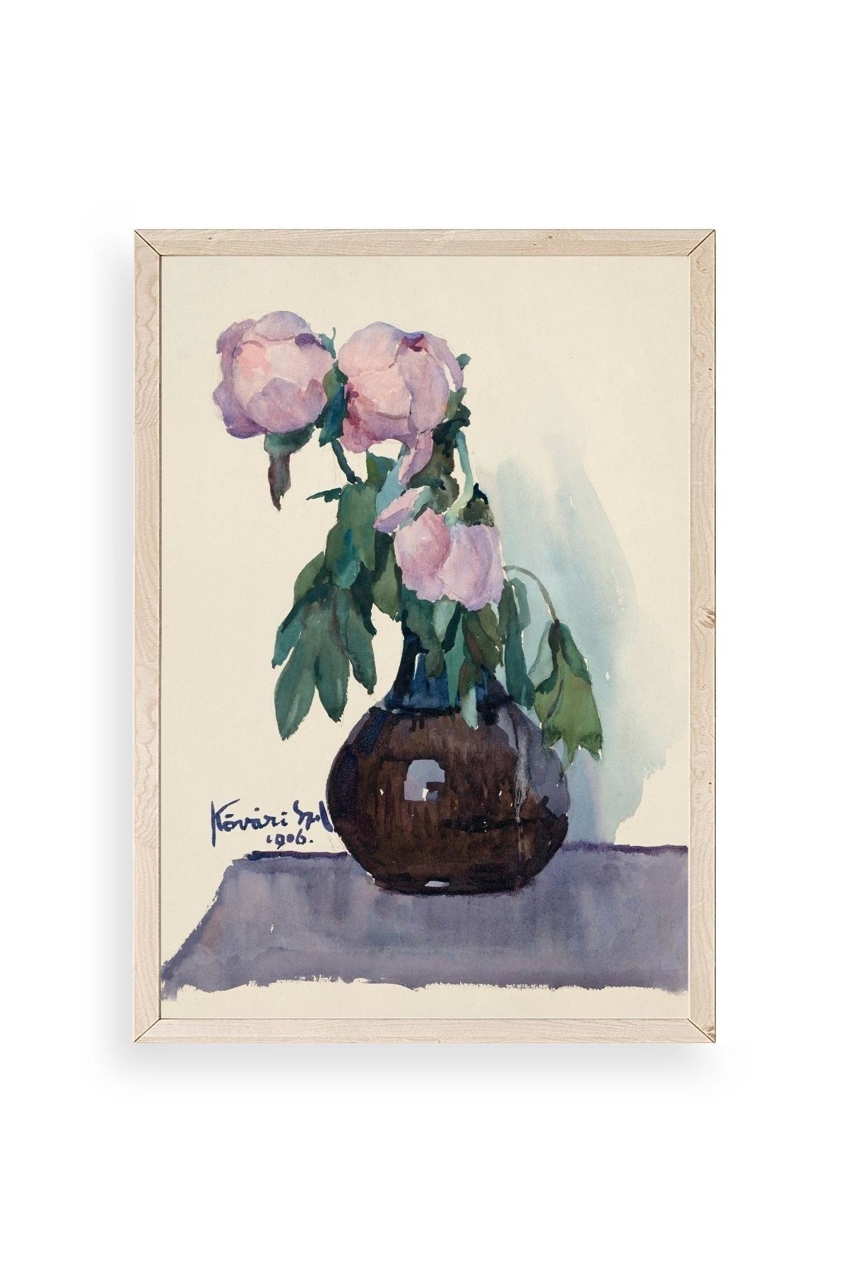 Kövári Ka?marik Ahşap Çerçeveli Tablo 50 x 70