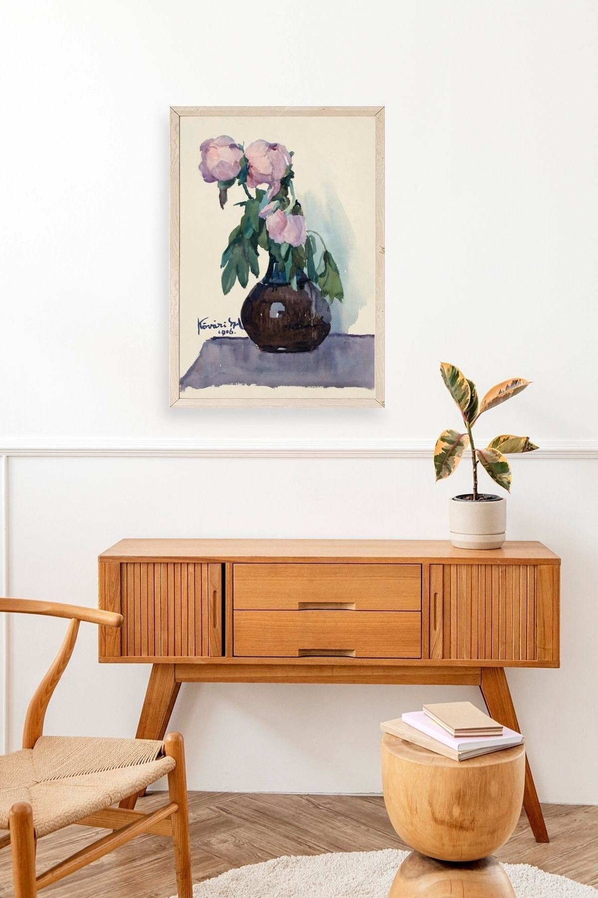 Kövári Ka?marik Ahşap Çerçeveli Tablo 50 x 70