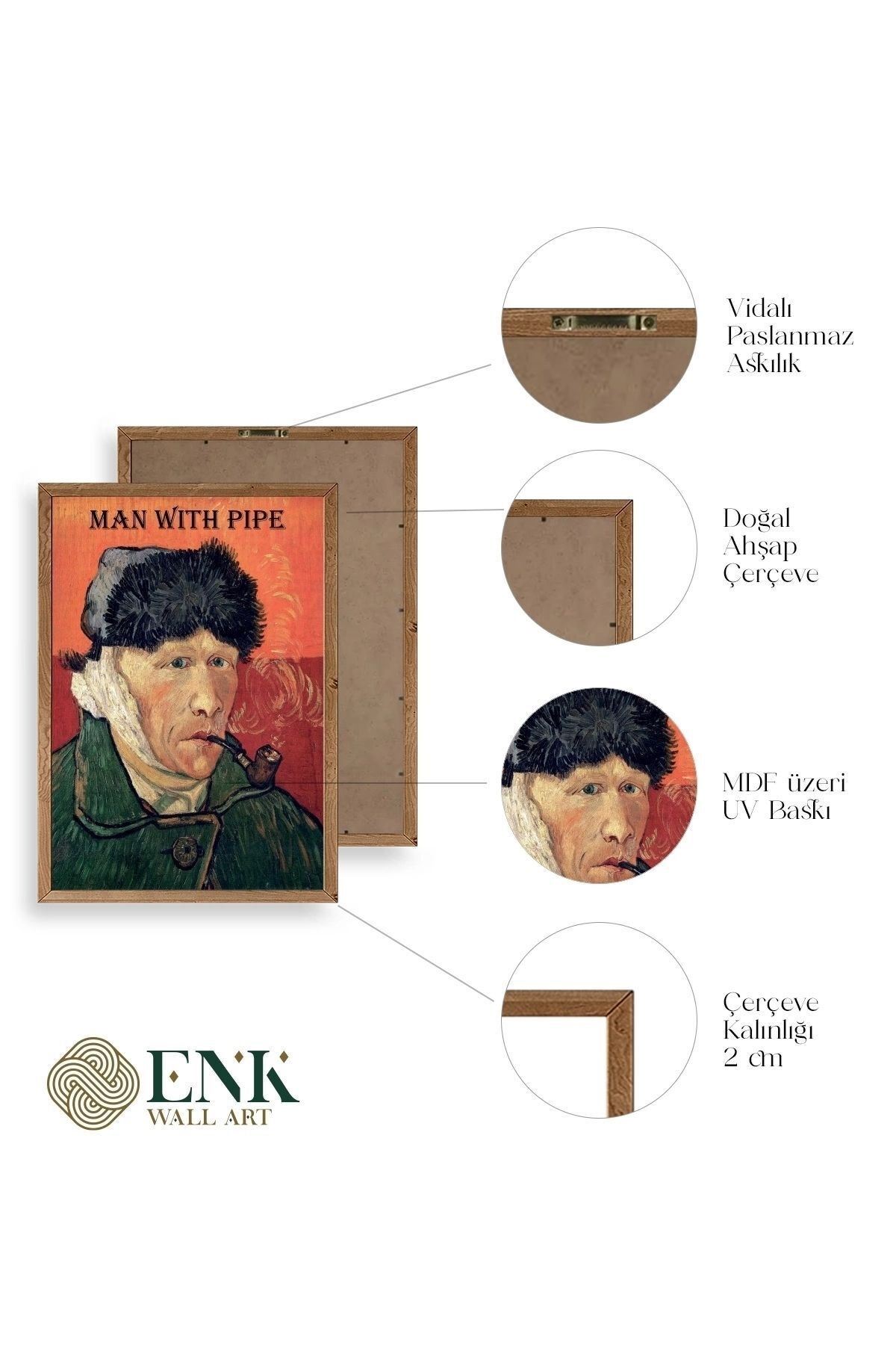 Van Gogh Ahşap Çerçeveli Tablo 17 x 23