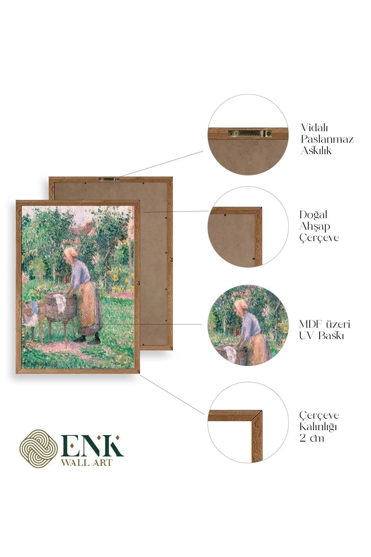 Camille Pissarro Ahşap Çerçeveli Tablo 50 x 70