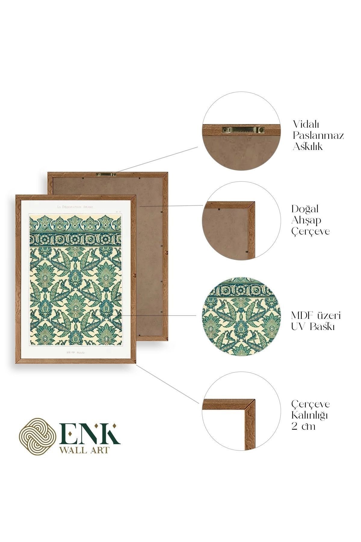 Sieele Ahşap Çerçeveli Tablo 23 x 30