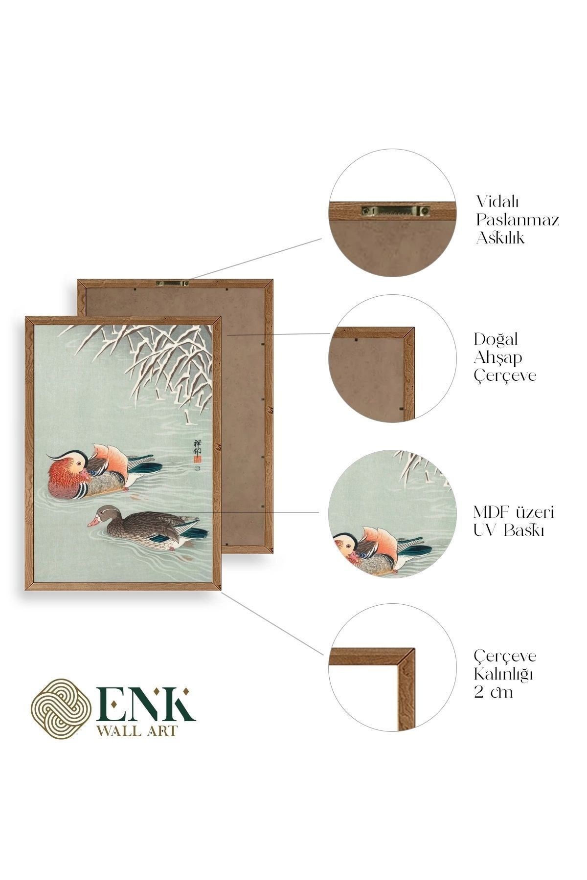 Shonson Ohara Ahşap Çerçeveli Tablo 17 x 23