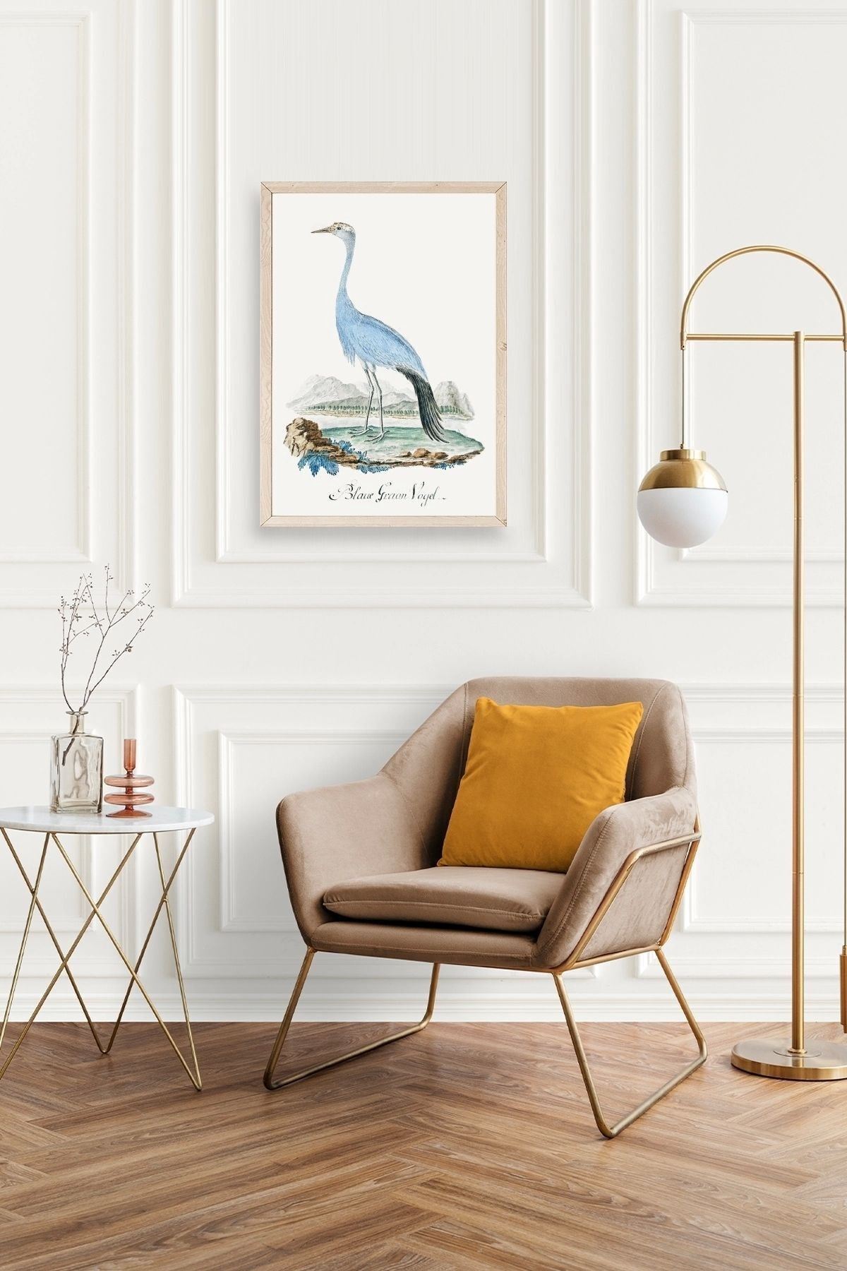 Blaue G. Voyel Ahşap Çerçeveli Tablo 17 x 23