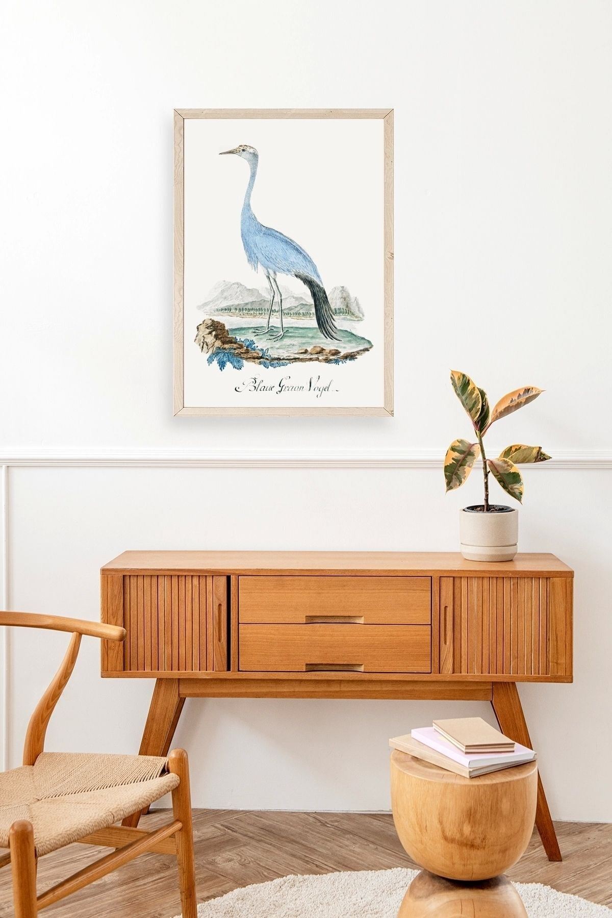 Blaue G. Voyel Ahşap Çerçeveli Tablo 50 x 70