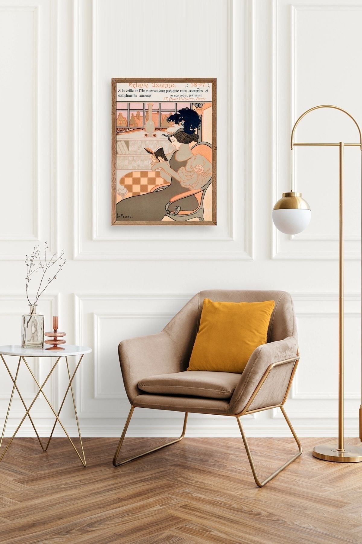 De Feure Ahşap Çerçeveli Tablo 23 x 30