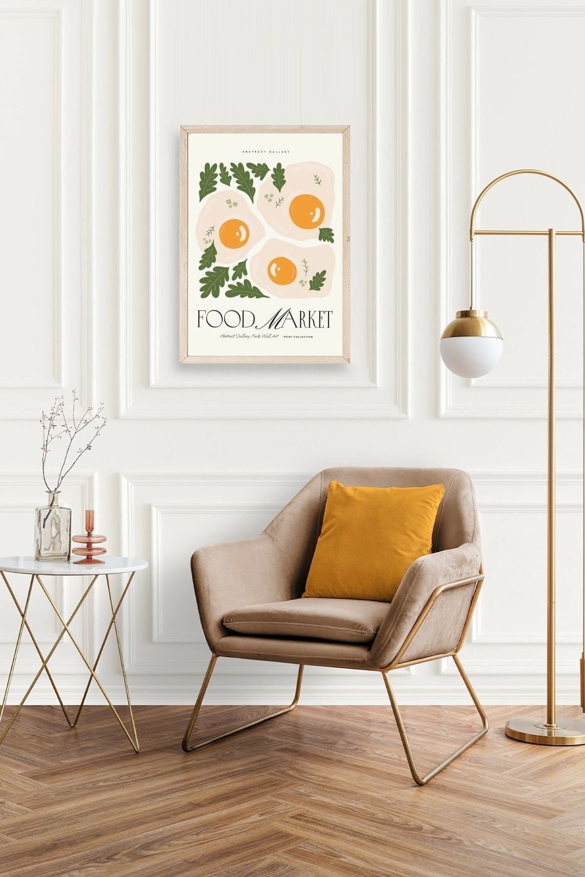 Yumurta Ahşap Çerçeveli Tablo 17 x 23